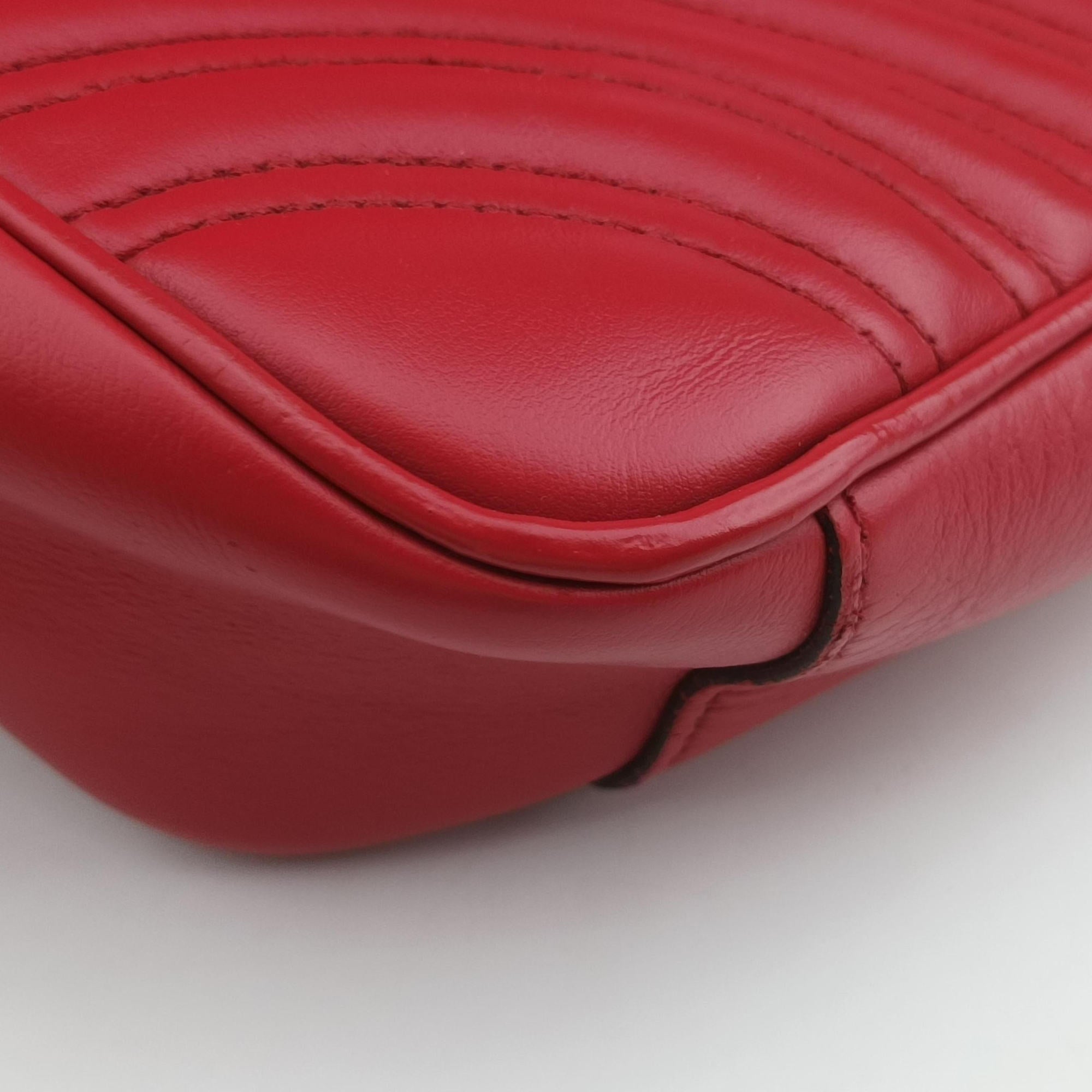GG Marmont Red Leather 443497 E025631951GGマーモント レッド レザー 443497 E025631951