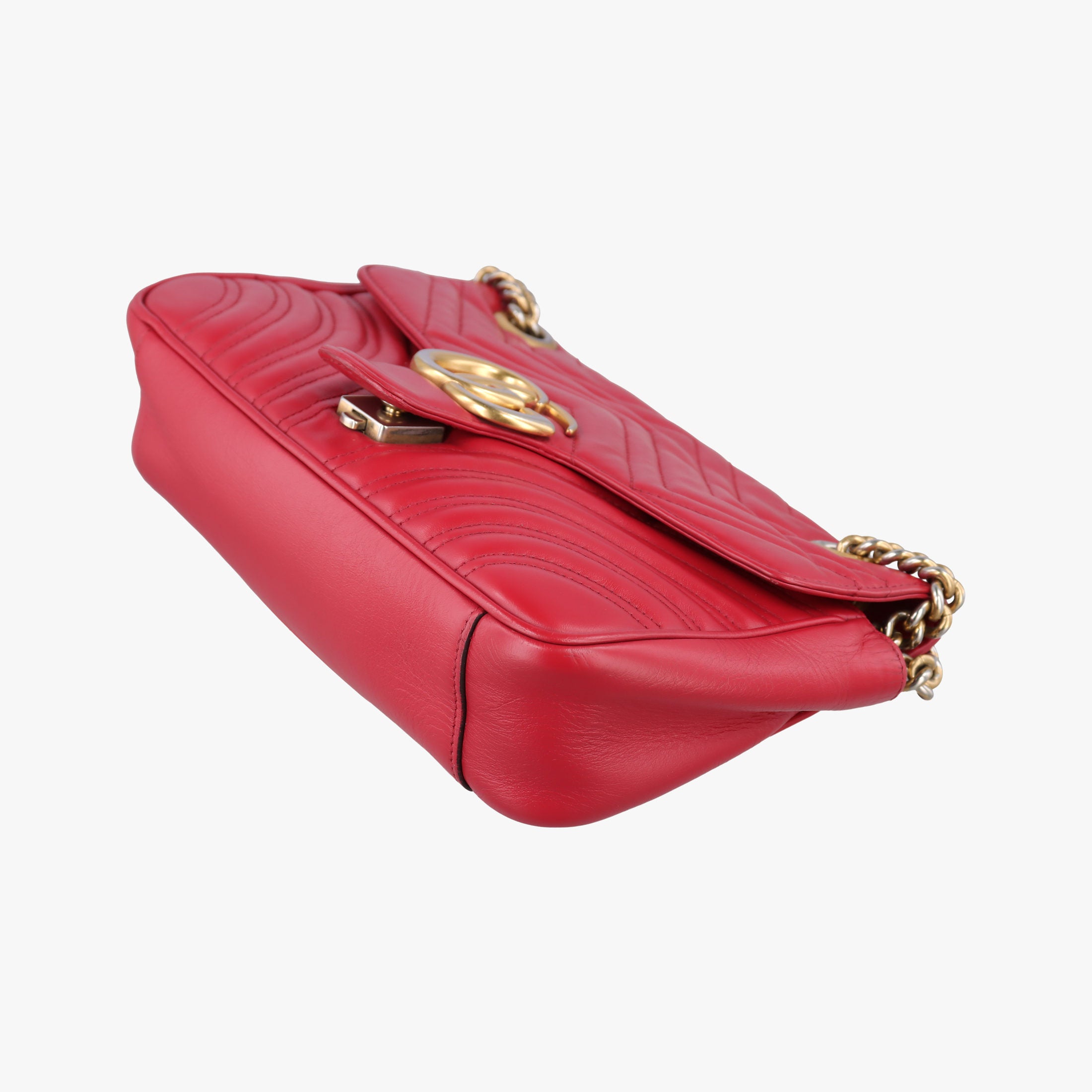 GG Marmont Red Leather 443497 E025631951GGマーモント レッド レザー 443497 E025631951