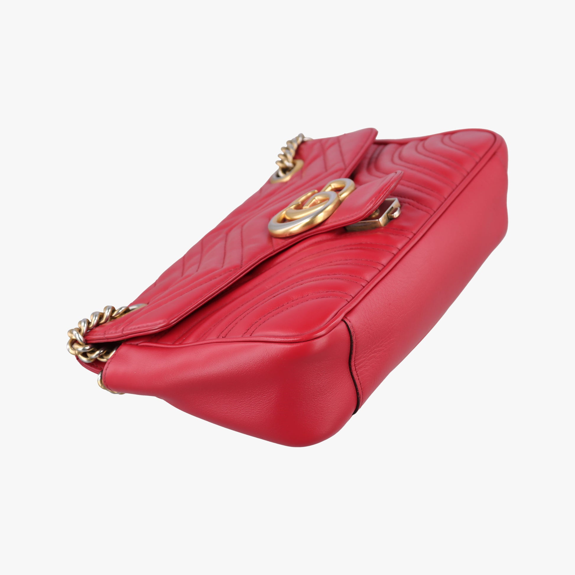 GG Marmont Red Leather 443497 E025631951GGマーモント レッド レザー 443497 E025631951