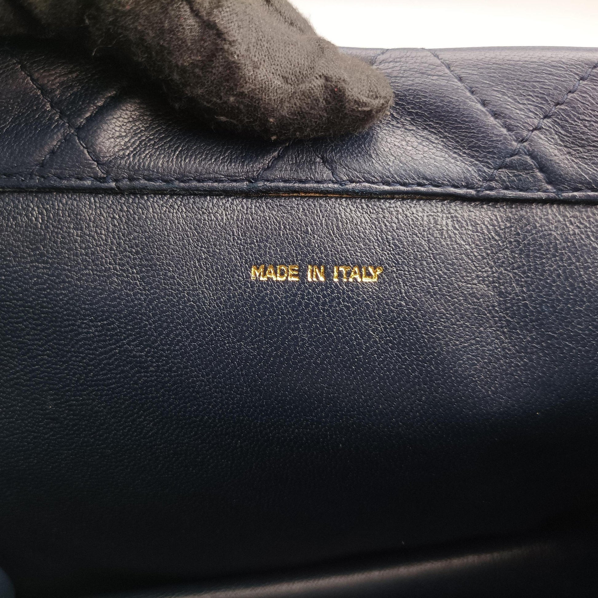 Matelasse Navy Lambskin 1290854マトラッセ ネイビー ラムスキン 1290854