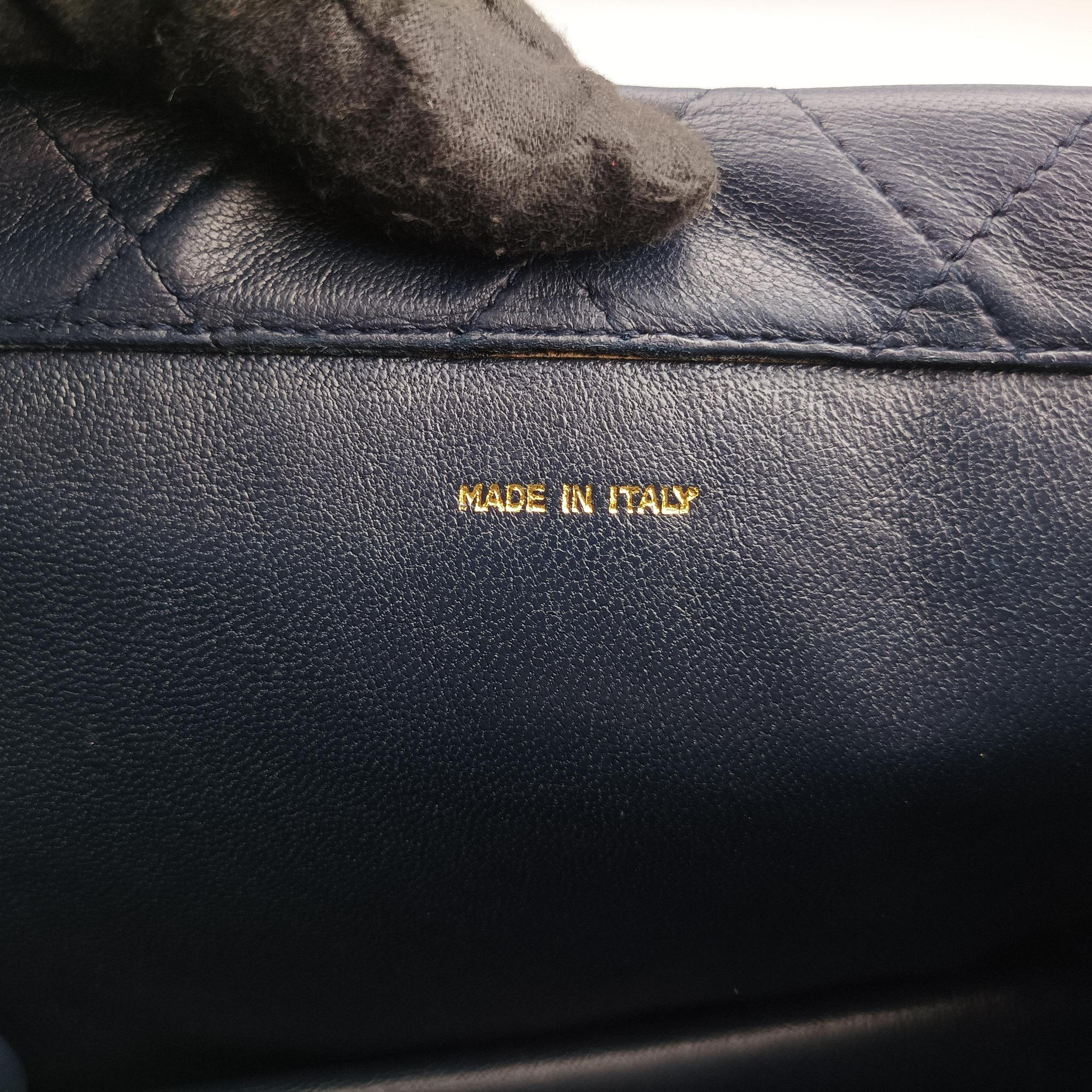 Matelasse Navy Lambskin 1290854マトラッセ ネイビー ラムスキン 1290854