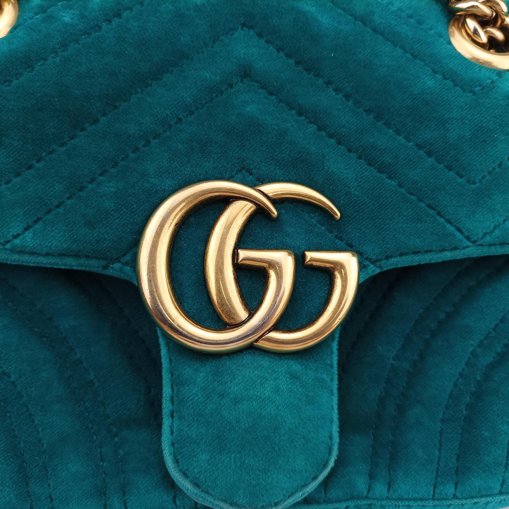 GG Marmont Blue velour 446744 D021964199GGマーモント ブルー ベロア 446744 D021964199