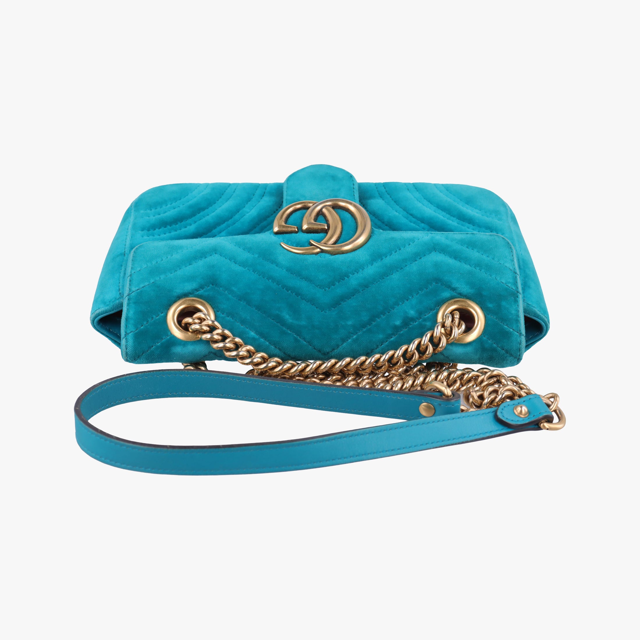 GG Marmont Blue velour 446744 D021964199GGマーモント ブルー ベロア 446744 D021964199