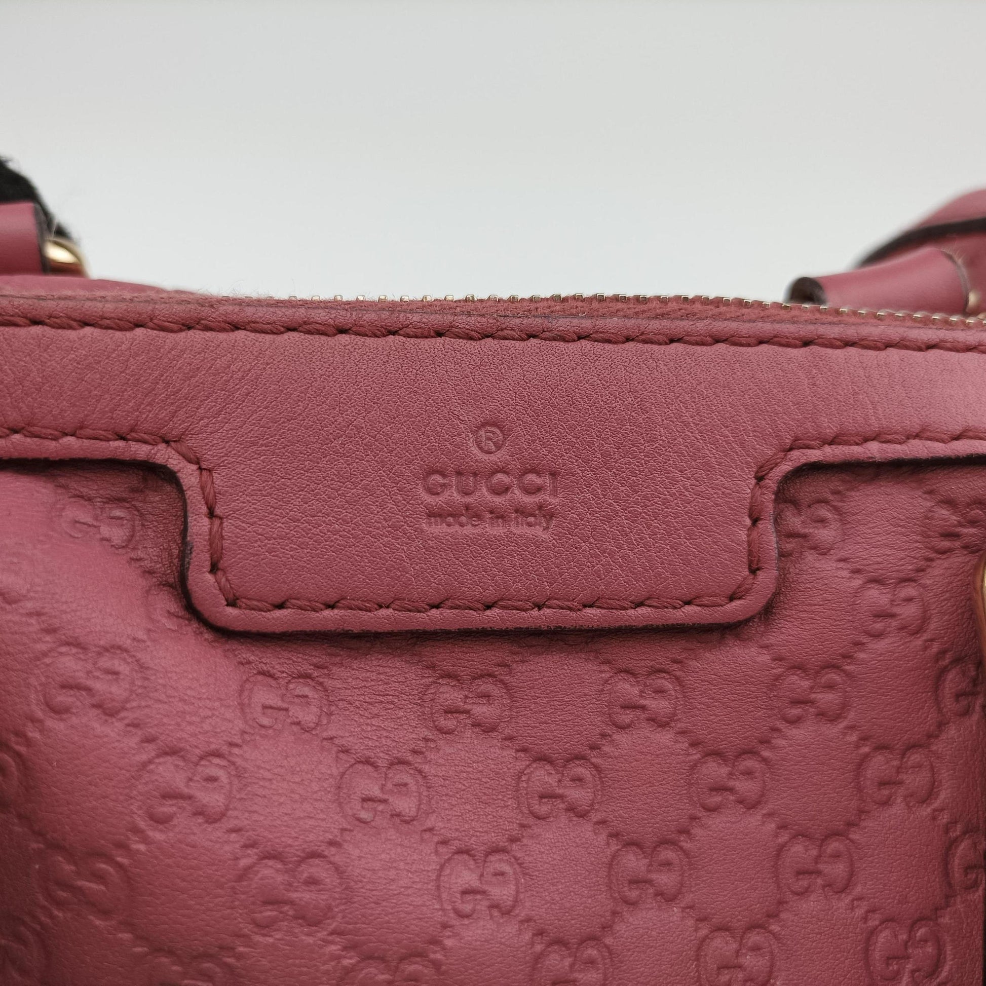 Guccissima Trim Web Joy Pink Leather 269876 G013133942グッチシマ トリム ウェブ ジョイ ピンク レザー 269876 G013133942