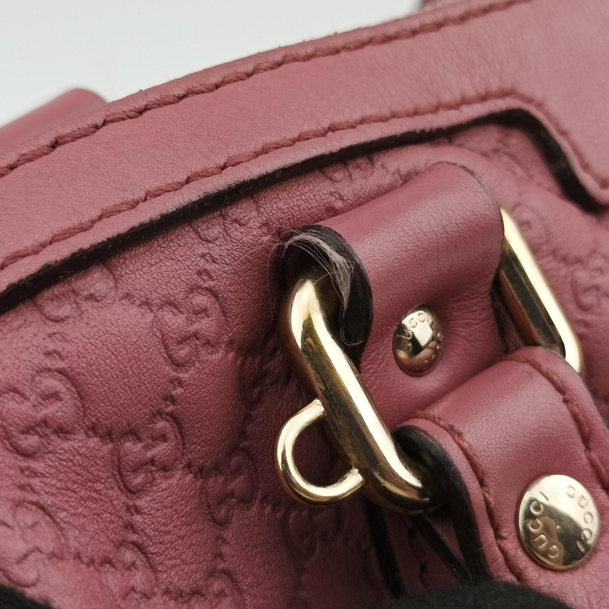 Guccissima Trim Web Joy Pink Leather 269876 G013133942グッチシマ トリム ウェブ ジョイ ピンク レザー 269876 G013133942