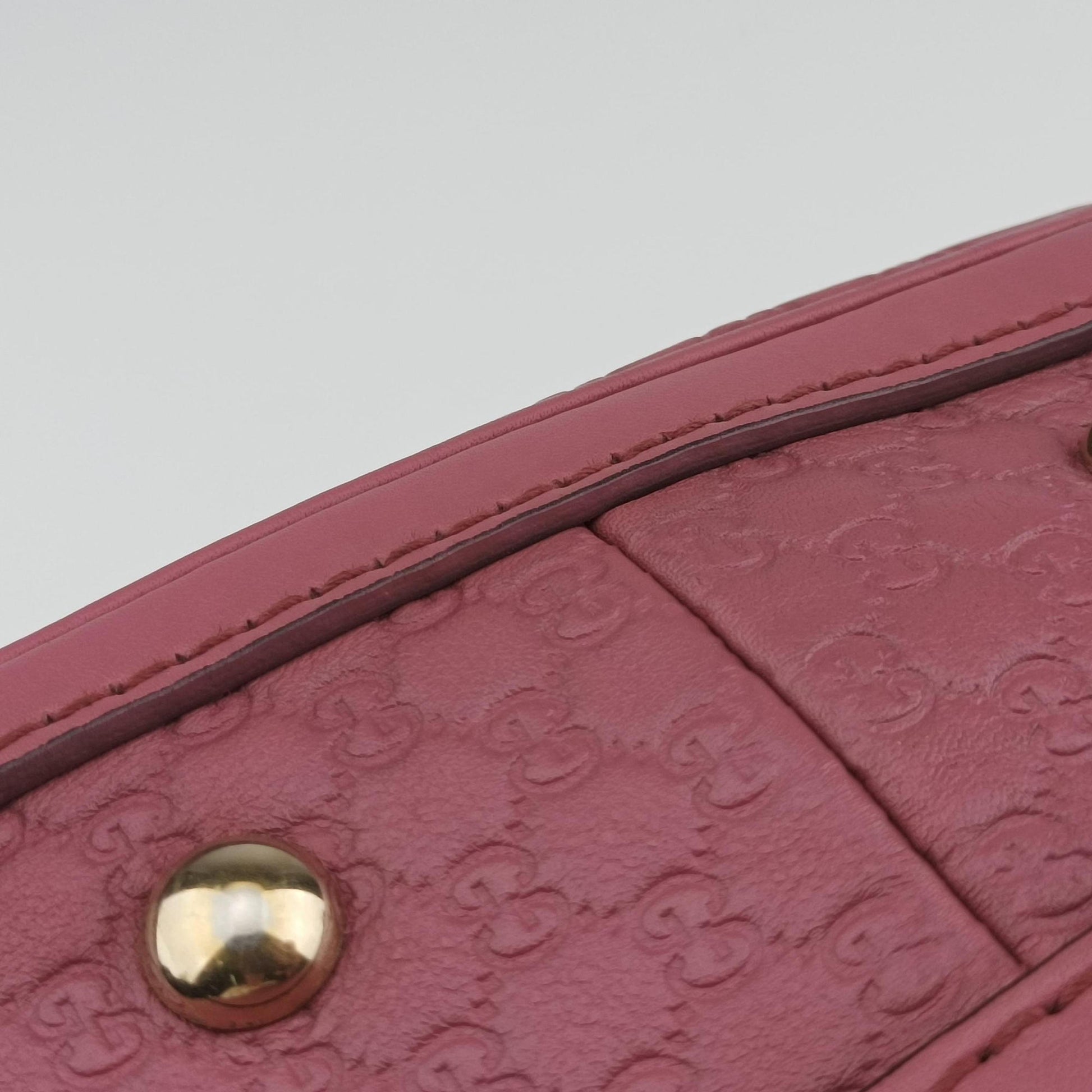 Guccissima Trim Web Joy Pink Leather 269876 G013133942グッチシマ トリム ウェブ ジョイ ピンク レザー 269876 G013133942