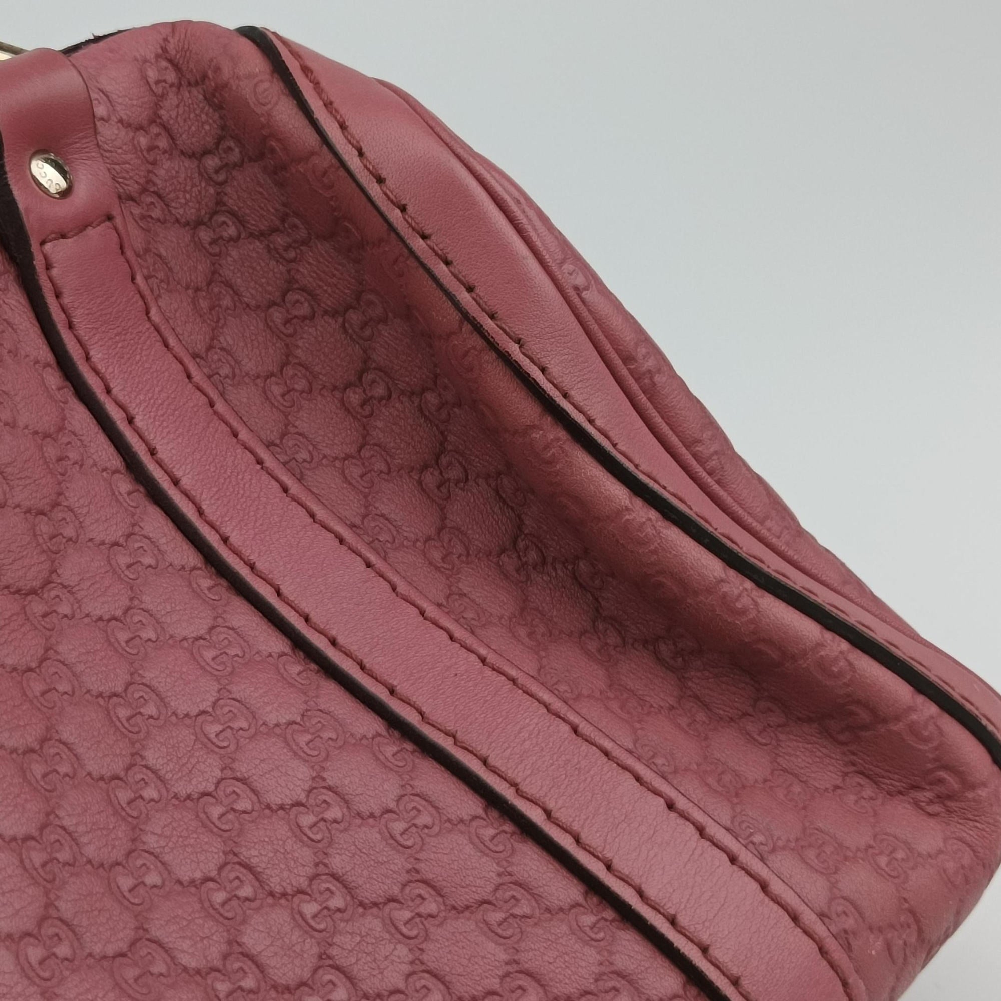 Guccissima Trim Web Joy Pink Leather 269876 G013133942グッチシマ トリム ウェブ ジョイ ピンク レザー 269876 G013133942