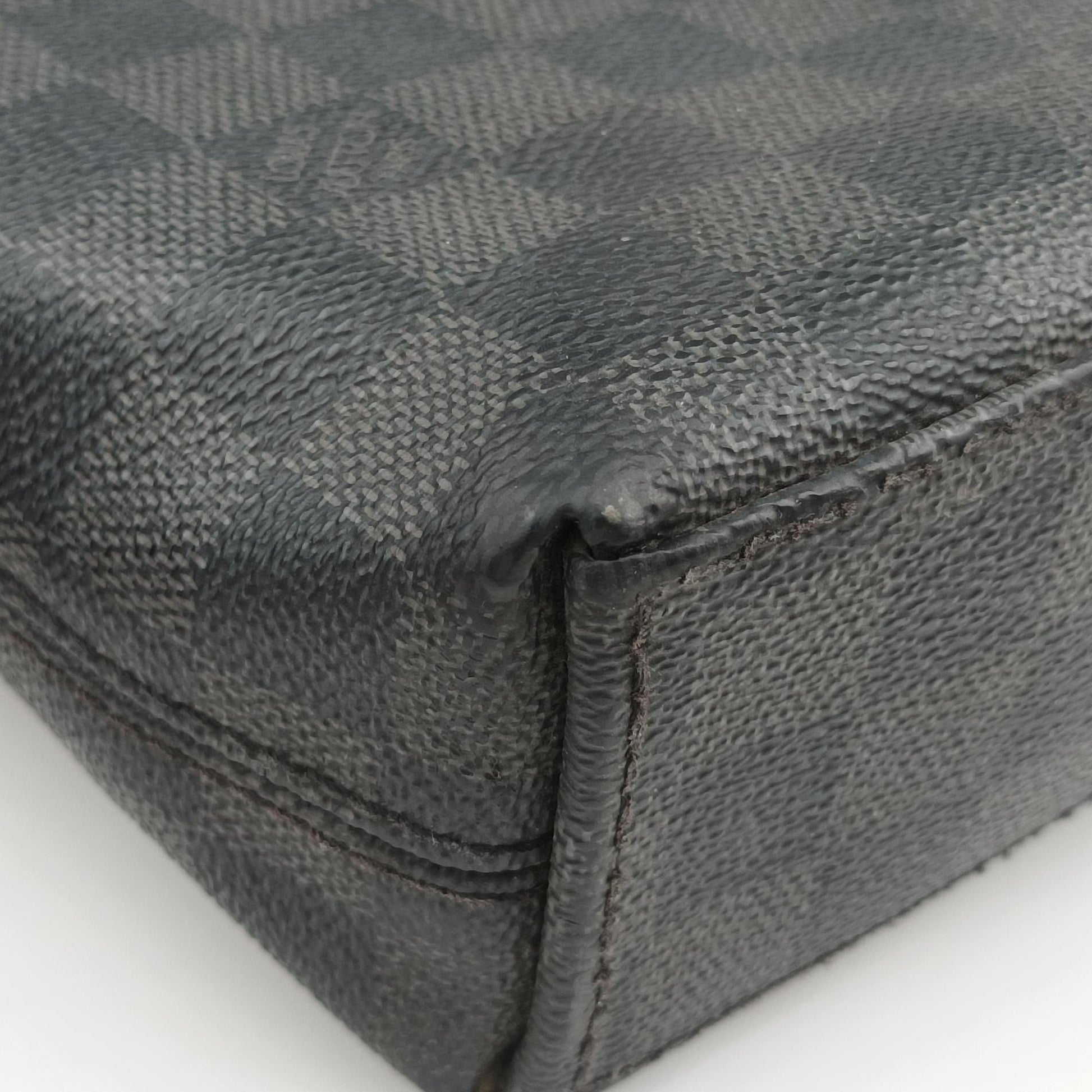 Porte Documents Jour Noir Damier Graphite N48224 SR4123ポルトドキュマン ジュール ノワール ダミエ グラフィット N48224 SR4123