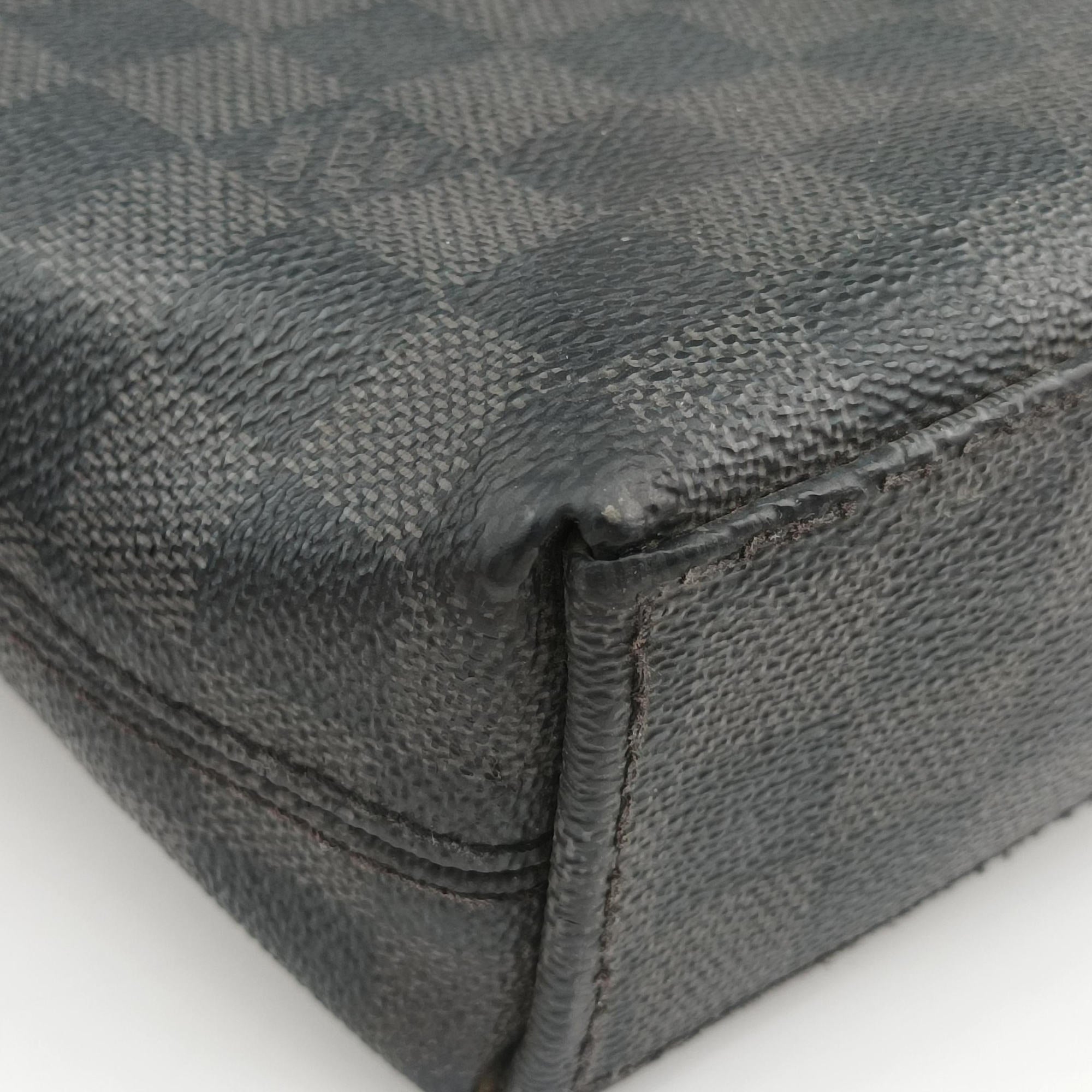 Porte Documents Jour Noir Damier Graphite N48224 SR4123ポルトドキュマン ジュール ノワール ダミエ グラフィット N48224 SR4123