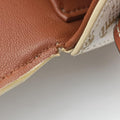Claude Triomphe white x brown PVC coated canvas x Leather W-CU-2251クロード トリオンフ ホワイトxブラウン PVCコーティングキャンバスxレザー W-CU-2251