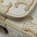 Claude Triomphe white x brown PVC coated canvas x Leather W-CU-2251クロード トリオンフ ホワイトxブラウン PVCコーティングキャンバスxレザー W-CU-2251