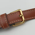 Claude Triomphe white x brown PVC coated canvas x Leather W-CU-2251クロード トリオンフ ホワイトxブラウン PVCコーティングキャンバスxレザー W-CU-2251