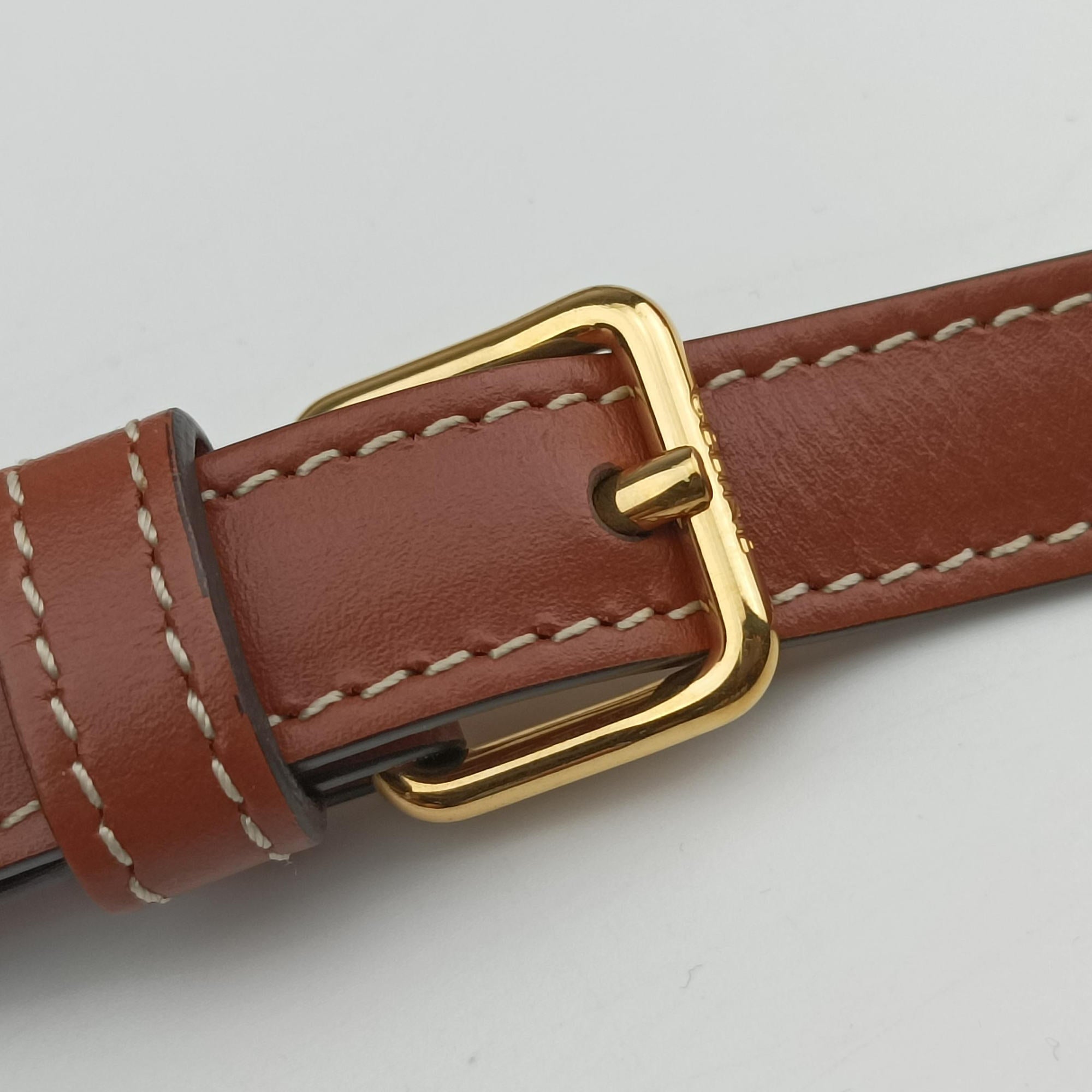 Claude Triomphe white x brown PVC coated canvas x Leather W-CU-2251クロード トリオンフ ホワイトxブラウン PVCコーティングキャンバスxレザー W-CU-2251