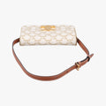 Claude Triomphe white x brown PVC coated canvas x Leather W-CU-2251クロード トリオンフ ホワイトxブラウン PVCコーティングキャンバスxレザー W-CU-2251