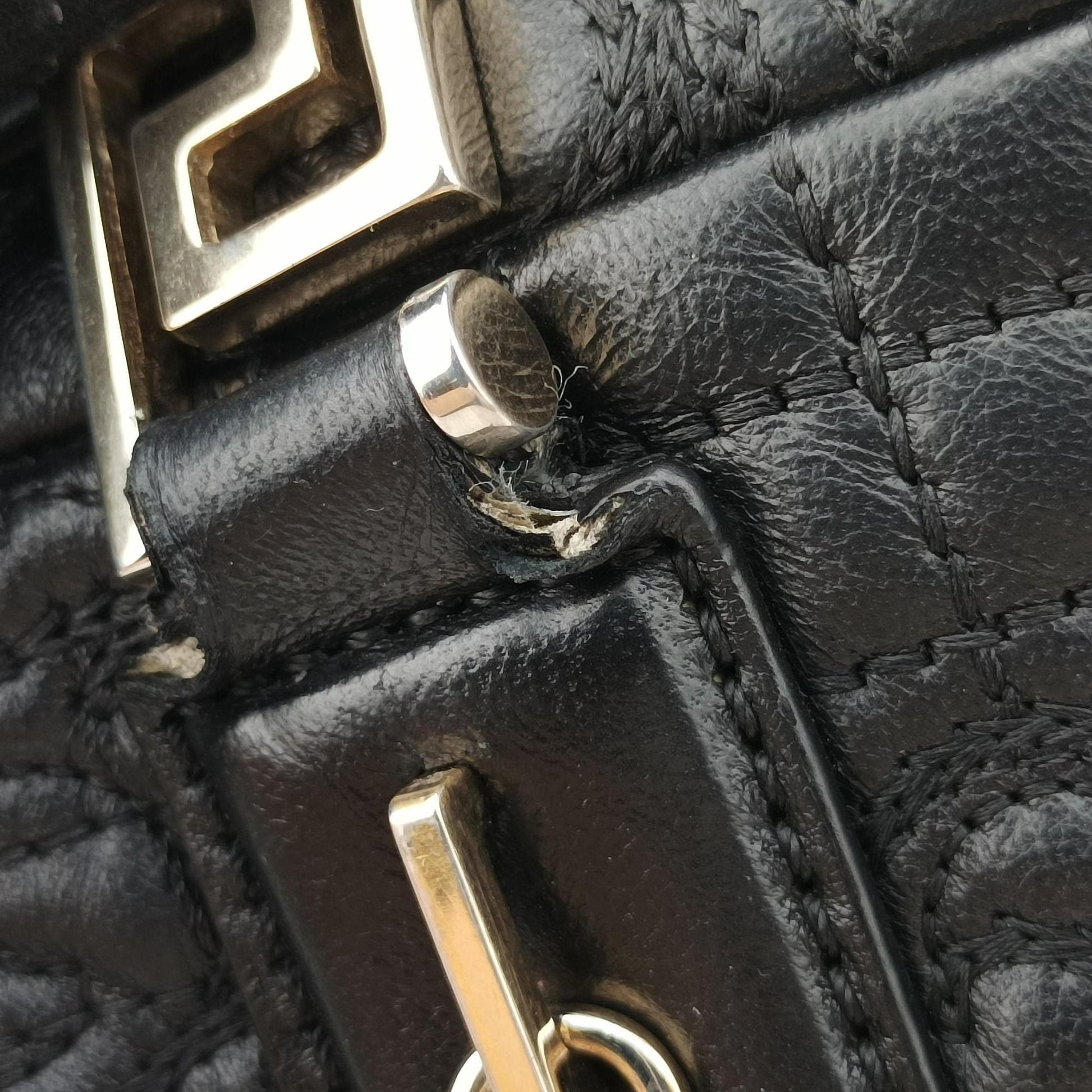 Medusa Demetra Vanitas Satchel Black Leather CLG 915760900872メデューサ デメテル バニティ サッチェル ブラック レザー CLG 915760900872