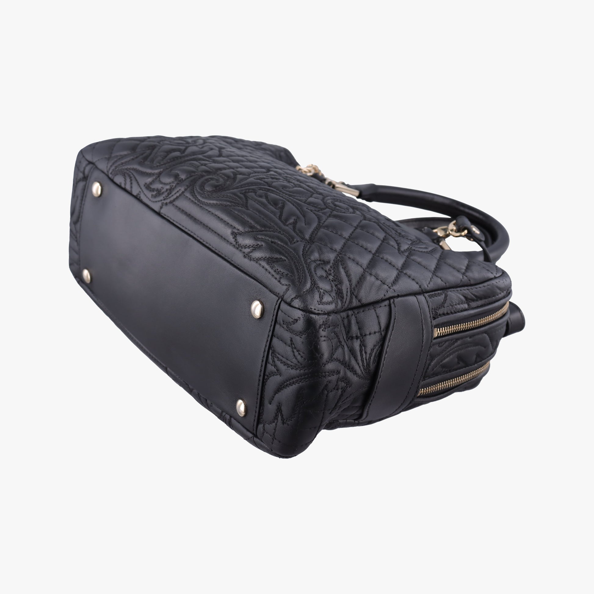 Medusa Demetra Vanitas Satchel Black Leather CLG 915760900872メデューサ デメテル バニティ サッチェル ブラック レザー CLG 915760900872