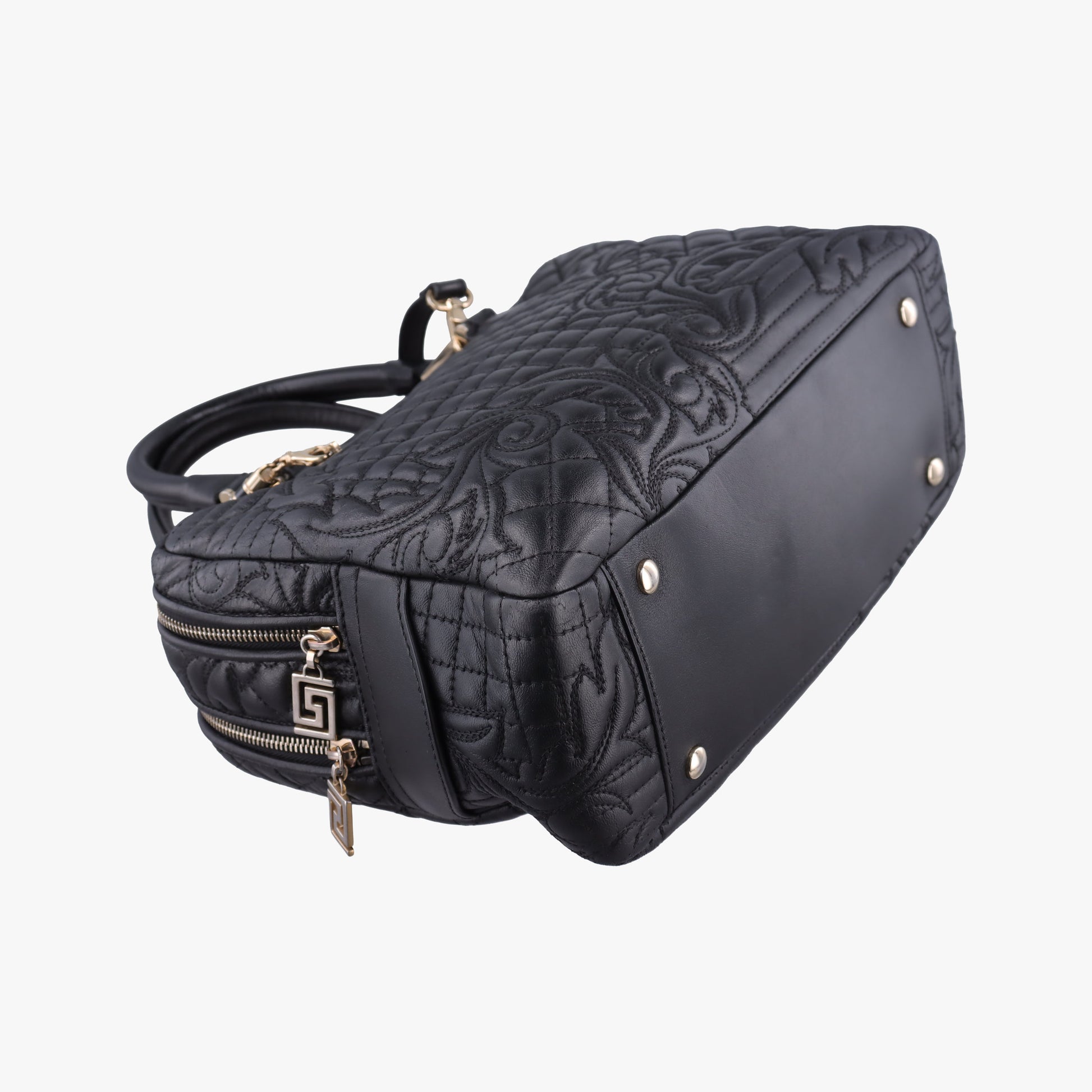 Medusa Demetra Vanitas Satchel Black Leather CLG 915760900872メデューサ デメテル バニティ サッチェル ブラック レザー CLG 915760900872