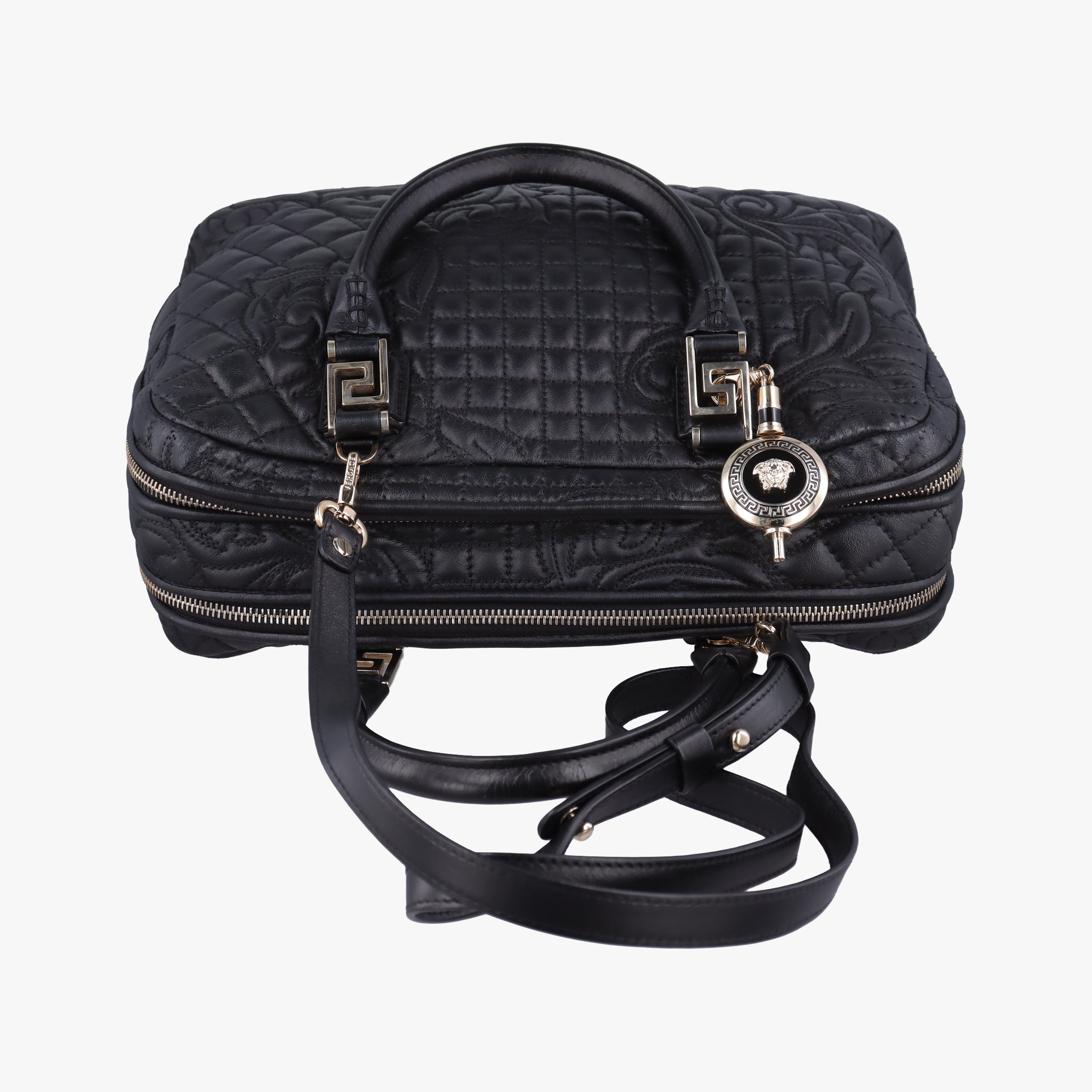 Medusa Demetra Vanitas Satchel Black Leather CLG 915760900872メデューサ デメテル バニティ サッチェル ブラック レザー CLG 915760900872