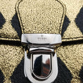 Metallic Crackle Golden×black Leather 605112 C031415516メタリッククラックル ゴールド×ブラック レザー 605112 C031415516