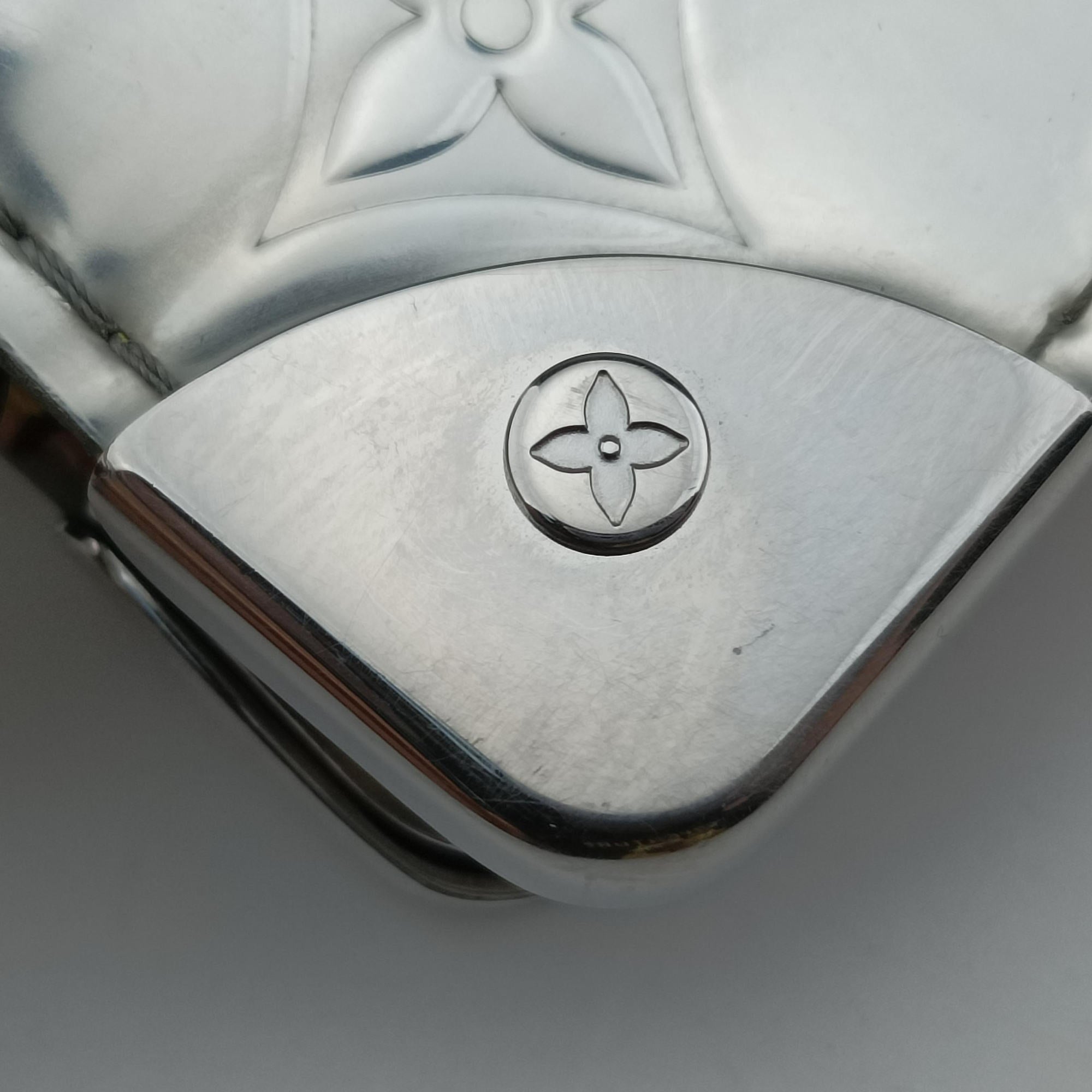 Monogram Mirror Handle Soft Trunk Silver Vernis M80807 モノグラム ミラートランク ポシェット シルバー ヴェルニ M80807 