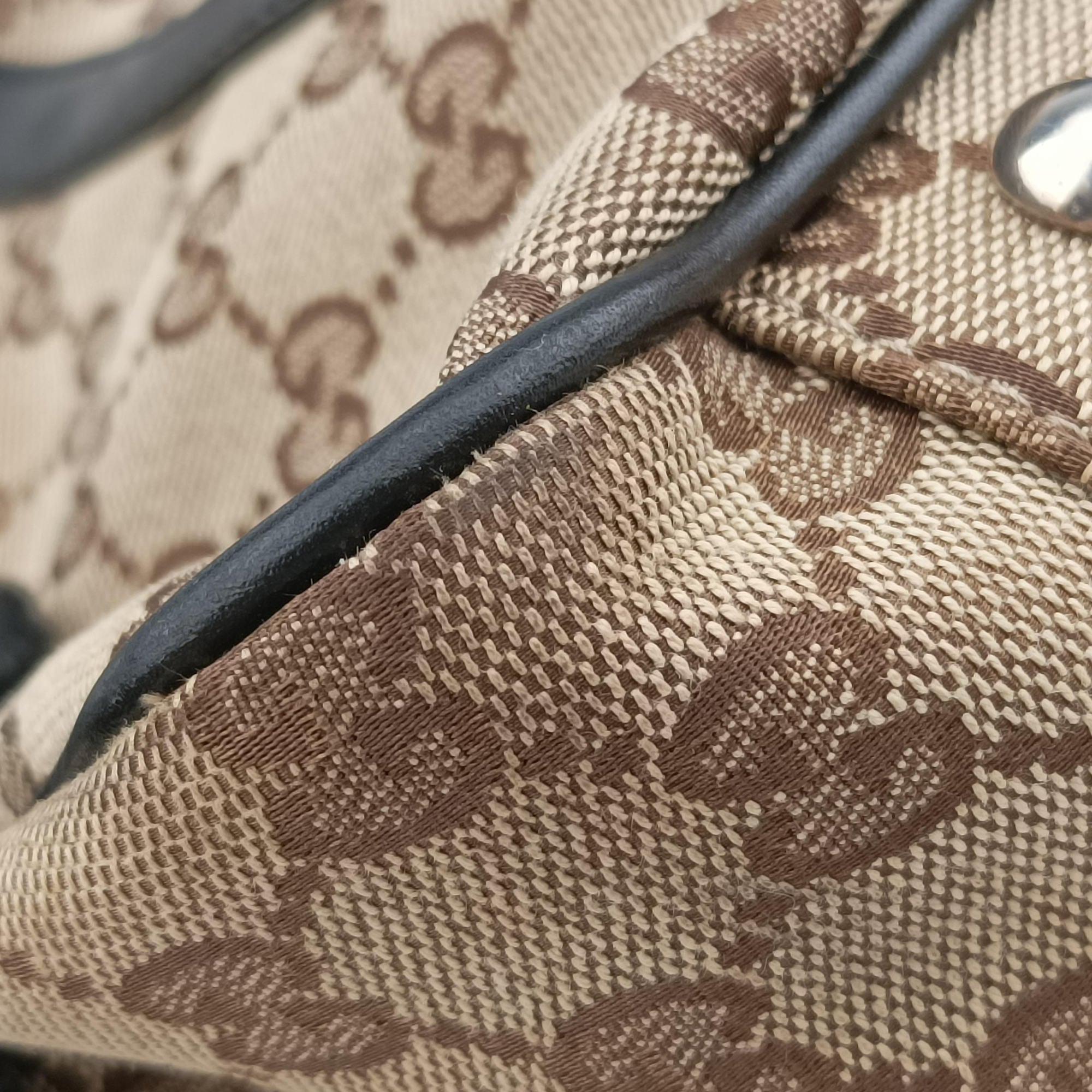 GG Canvas GG Twins Beige × Black Canvas×Leather 232957 C6657718GGキャンバス GGツインズ ベージュ×ブラック キャンバス×レザー 232957 C6657718