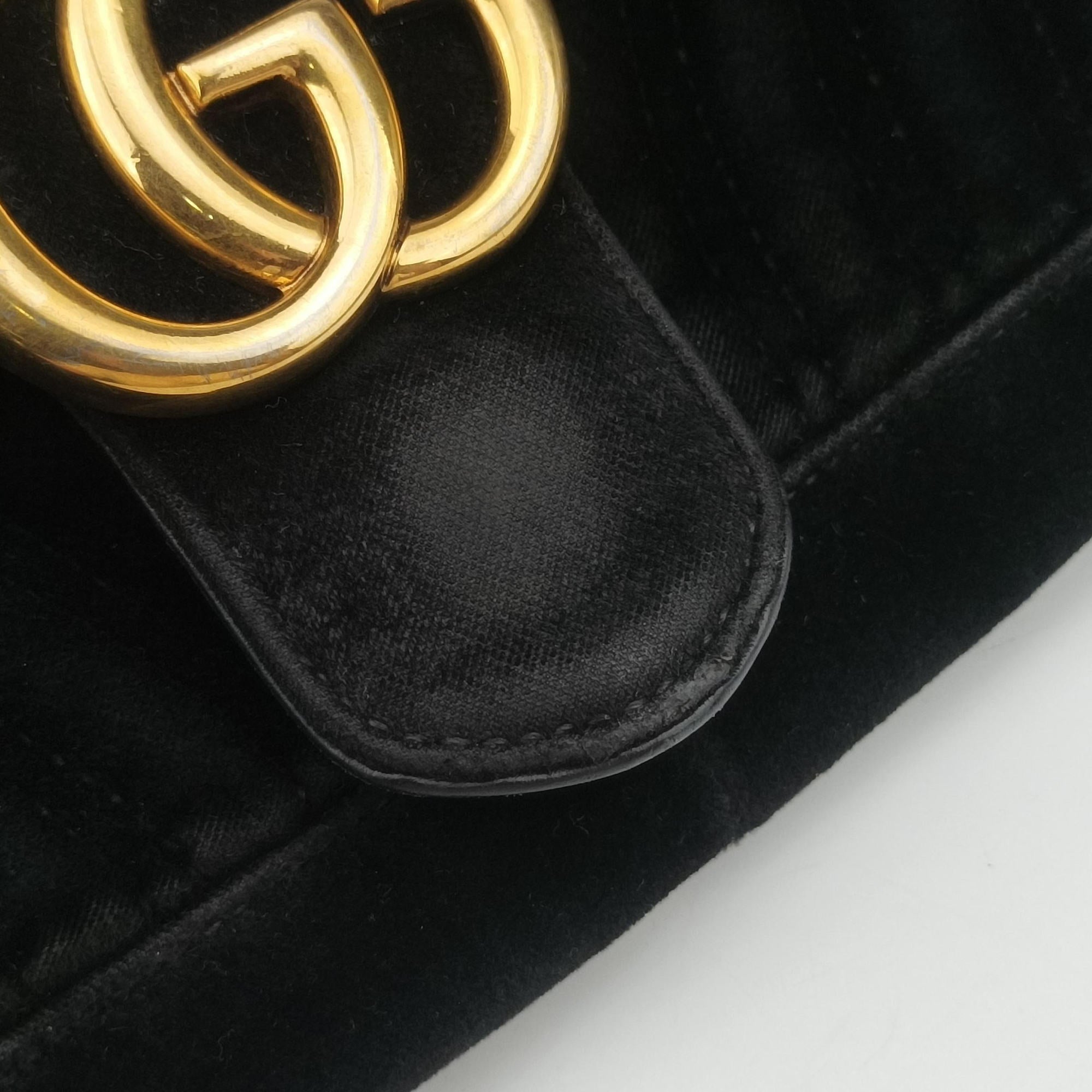 GG Marmont Black velour 443497 I021069543GGマーモント ブラック ベロア 443497 I021069543