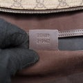 GG plus GG Supreme Briefcase Brown PVC coated canvasxLeather 201480 A8127099GGプラス GGスプリーム ブラウン PVCコーティングキャンバスxレザー 201480 A8127099