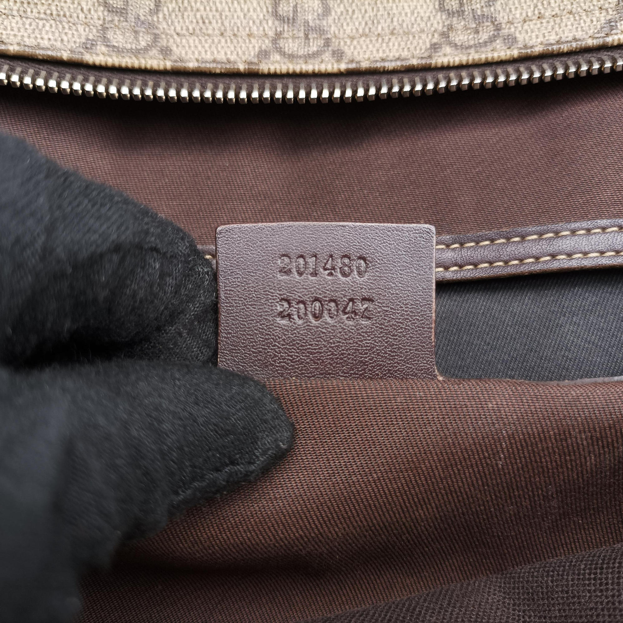 GG plus GG Supreme Briefcase Brown PVC coated canvasxLeather 201480 A8127099GGプラス GGスプリーム ブラウン PVCコーティングキャンバスxレザー 201480 A8127099