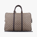 GG plus GG Supreme Briefcase Brown PVC coated canvasxLeather 201480 A8127099GGプラス GGスプリーム ブラウン PVCコーティングキャンバスxレザー 201480 A8127099