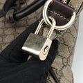 GG plus GG Supreme Briefcase Brown PVC coated canvasxLeather 201480 A8127099GGプラス GGスプリーム ブラウン PVCコーティングキャンバスxレザー 201480 A8127099