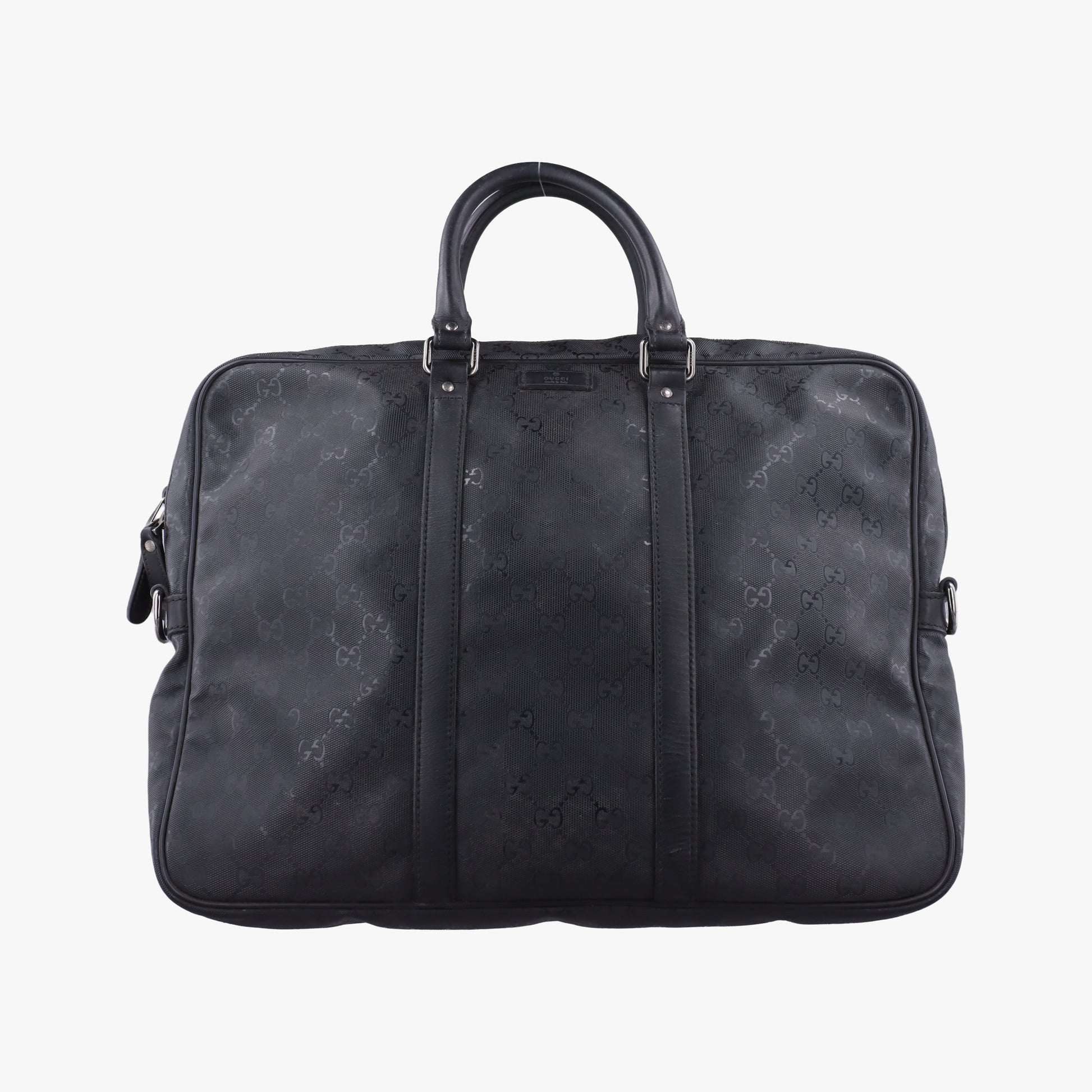 GG Imprime Briefcase Black PVC coated canvas 201480 E016970667GGインプリメ ブリーフケース ブラック PVCコーティングキャンバス 201480 E016970667