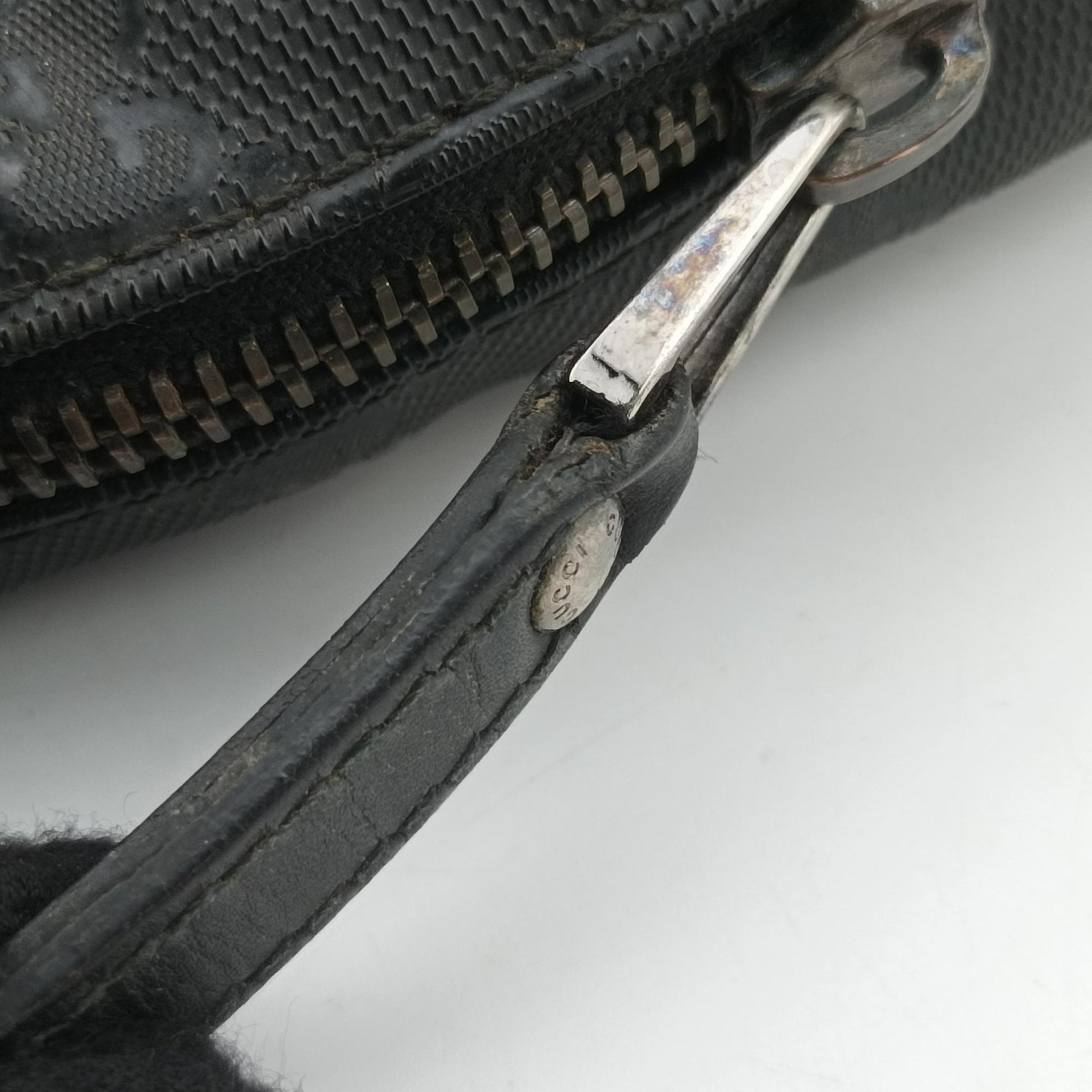 GG Imprime Briefcase Black PVC coated canvas 201480 E016970667GGインプリメ ブリーフケース ブラック PVCコーティングキャンバス 201480 E016970667