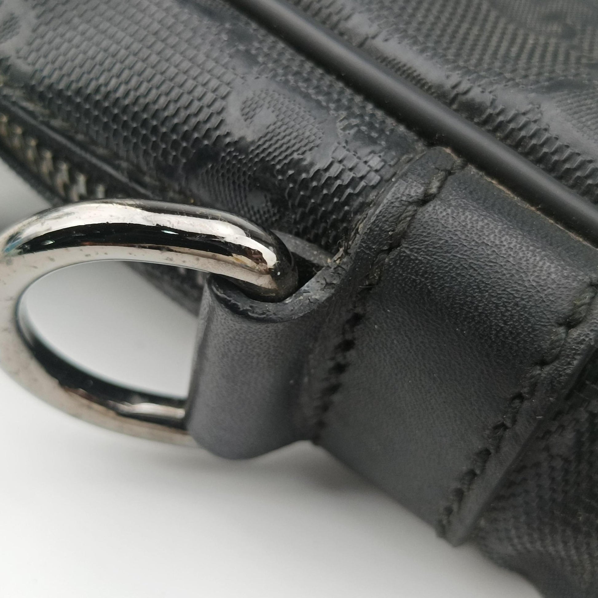 GG Imprime Briefcase Black PVC coated canvas 201480 E016970667GGインプリメ ブリーフケース ブラック PVCコーティングキャンバス 201480 E016970667