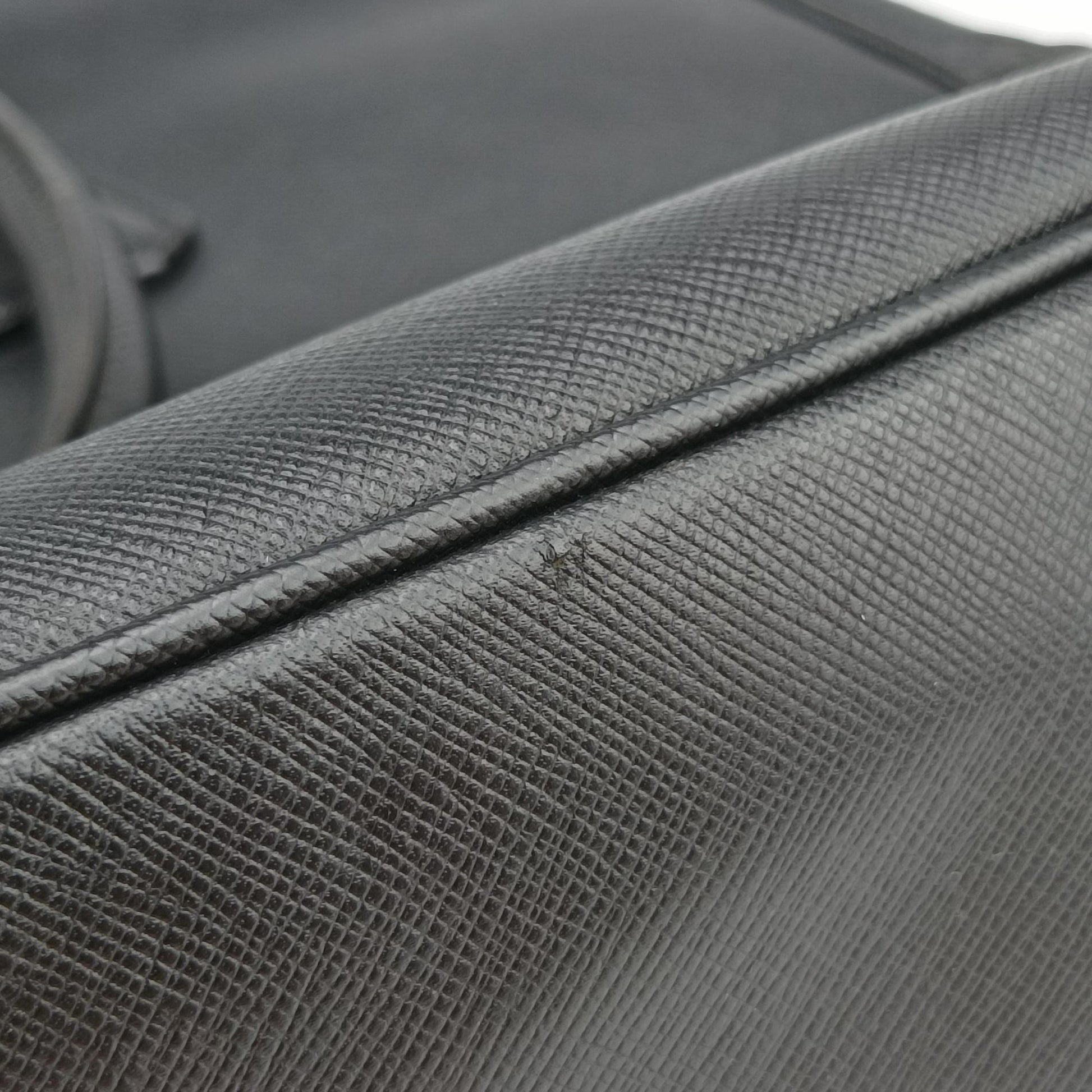 business bag briefcase Black SAFFIANO Leather 2VE363 7 R 208ビジネスバッグ ブリーフケース ブラック サフィアーノレザー 2VE363 7 R 208