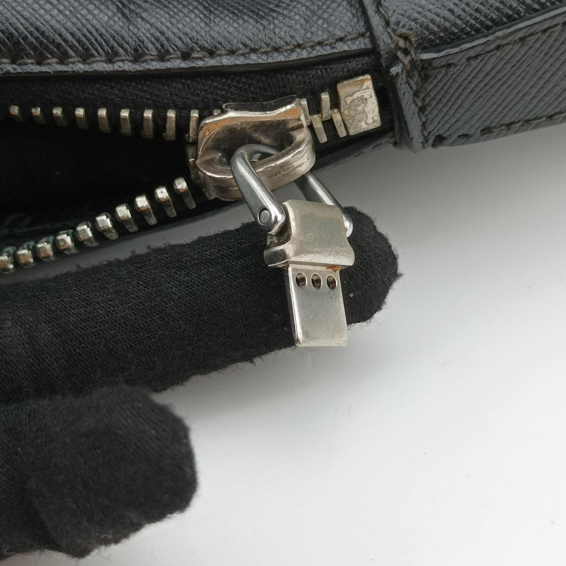 business bag briefcase Black SAFFIANO Leather 2VE363 7 R 208ビジネスバッグ ブリーフケース ブラック サフィアーノレザー 2VE363 7 R 208
