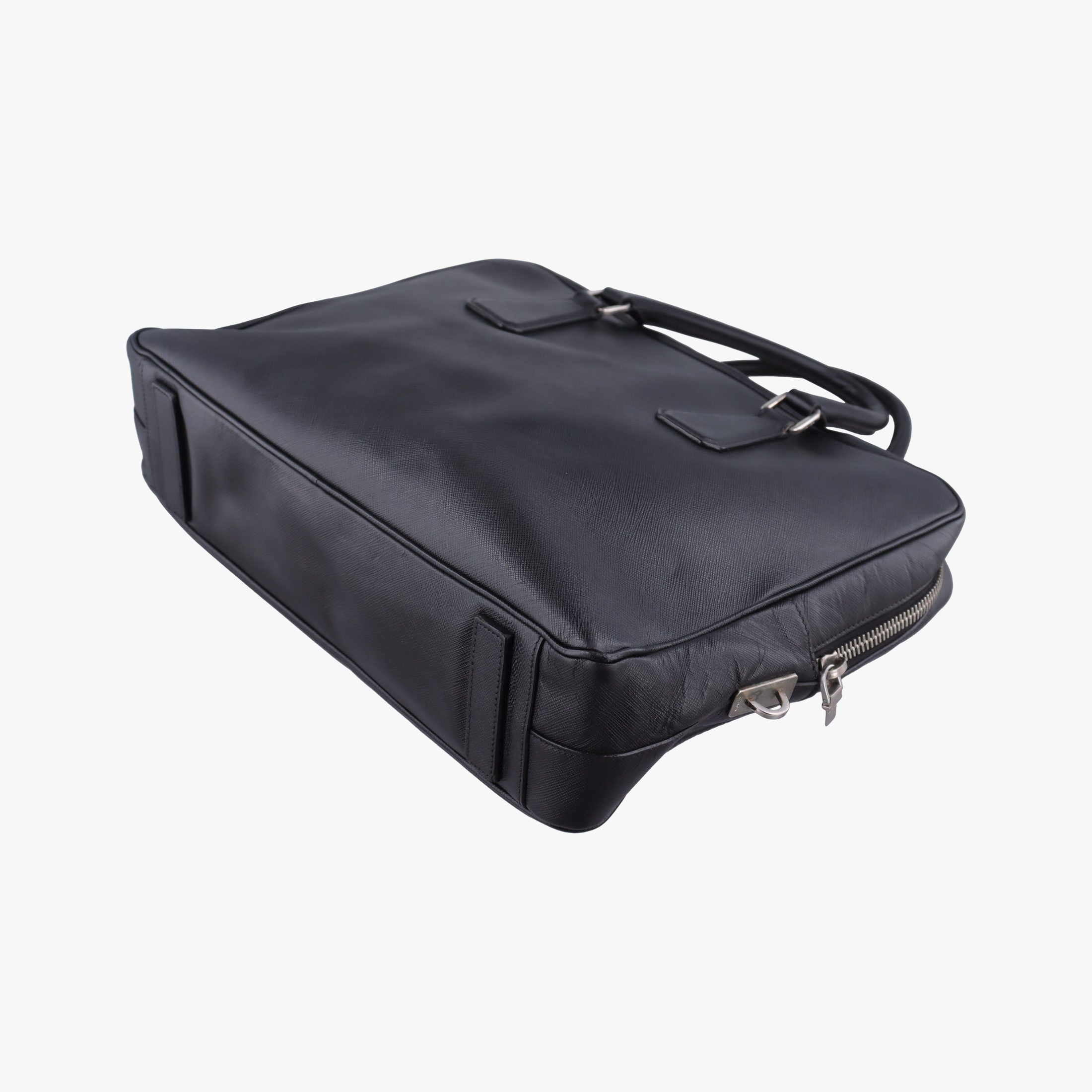 business bag briefcase Black SAFFIANO Leather 2VE363 7 R 208ビジネスバッグ ブリーフケース ブラック サフィアーノレザー 2VE363 7 R 208