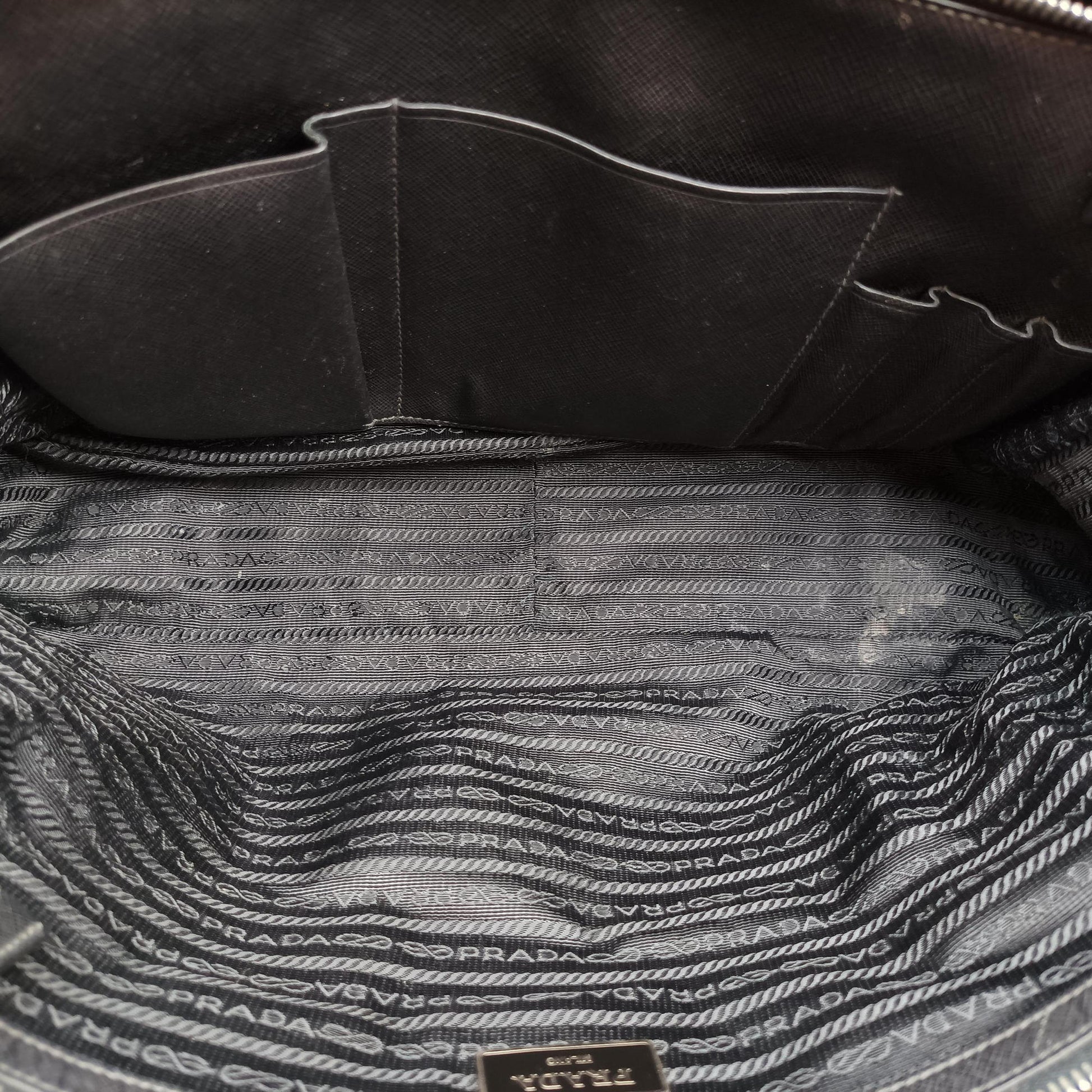 business bag briefcase Black SAFFIANO Leather 2VE363 7 R 208ビジネスバッグ ブリーフケース ブラック サフィアーノレザー 2VE363 7 R 208