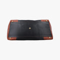 Marco Polo Jet Black × Caramel Brown PVC Coated Canvas × Calfskin マルコポーロ ブラック × ブラウン PVCコーティングキャンバス × カーフレザー 