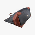 Marco Polo Jet Black × Caramel Brown PVC Coated Canvas × Calfskin マルコポーロ ブラック × ブラウン PVCコーティングキャンバス × カーフレザー 