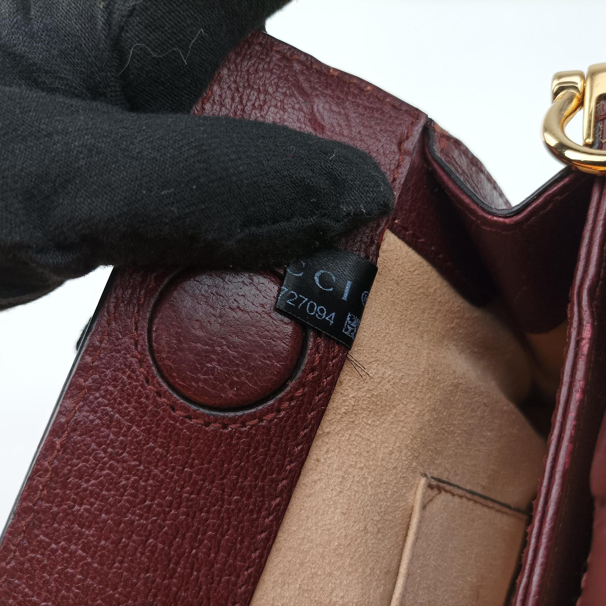 Ophidia Burgundy Leather 503877 H028727094オフィディア ワインレッド レザー 503877 H028727094