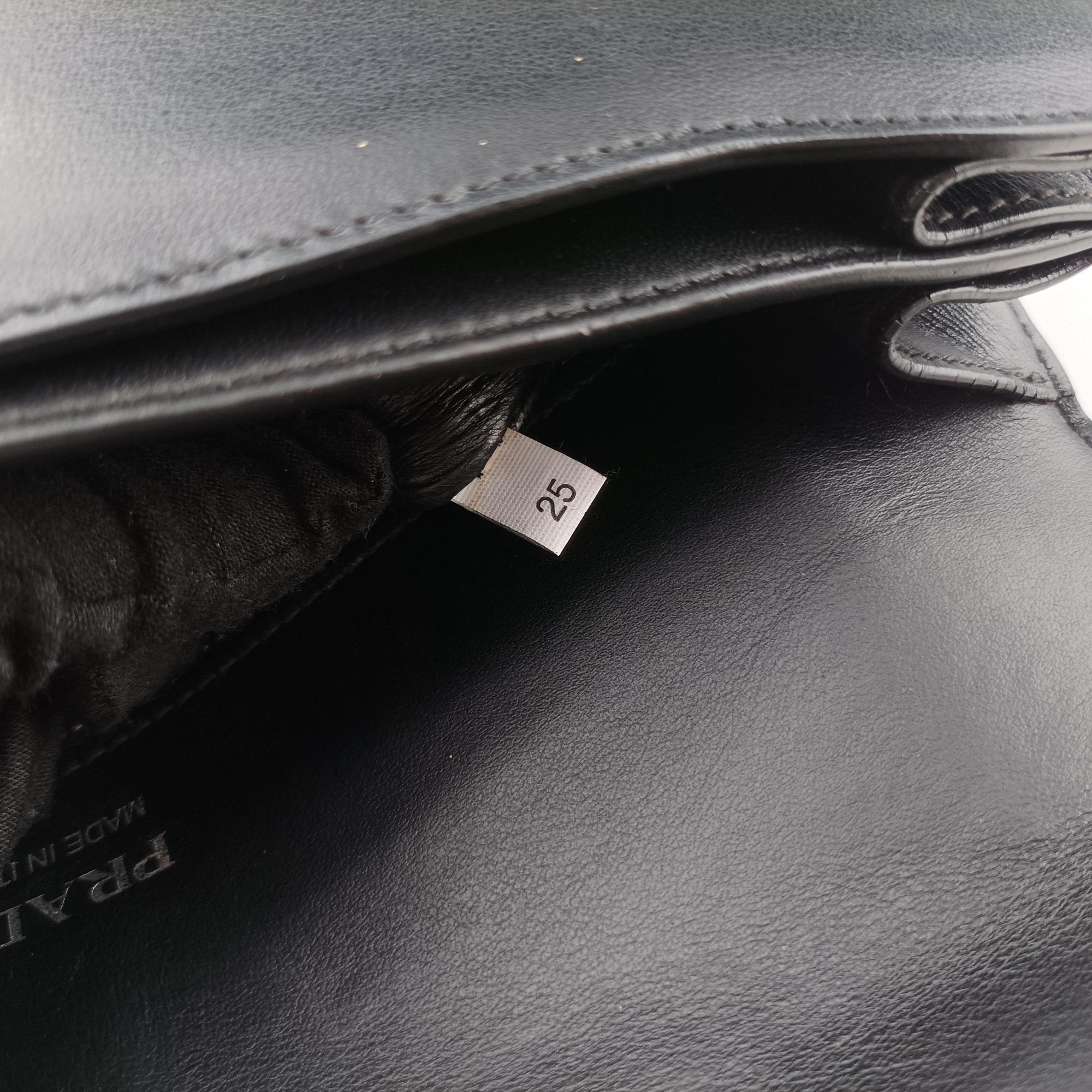 Electra Studded Black Leather×Saffiano leather 1BD120 25エレクトラ スタッズ ブラック レザー×サフィアーノレザー 1BD120 25