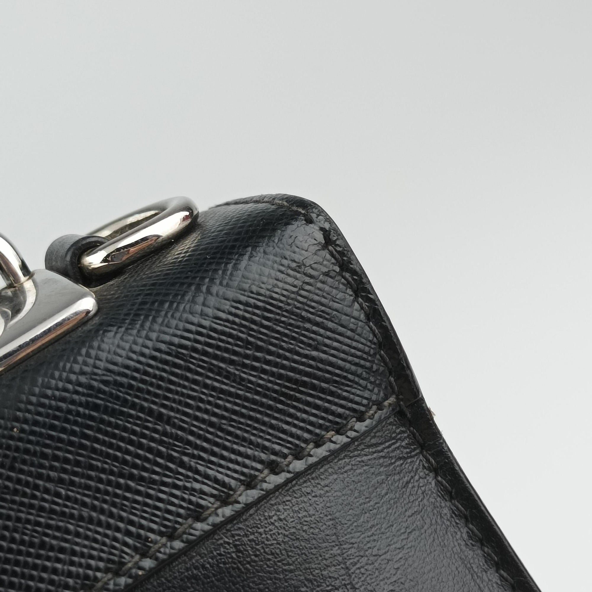 Electra Studded Black Leather×Saffiano leather 1BD120 25エレクトラ スタッズ ブラック レザー×サフィアーノレザー 1BD120 25