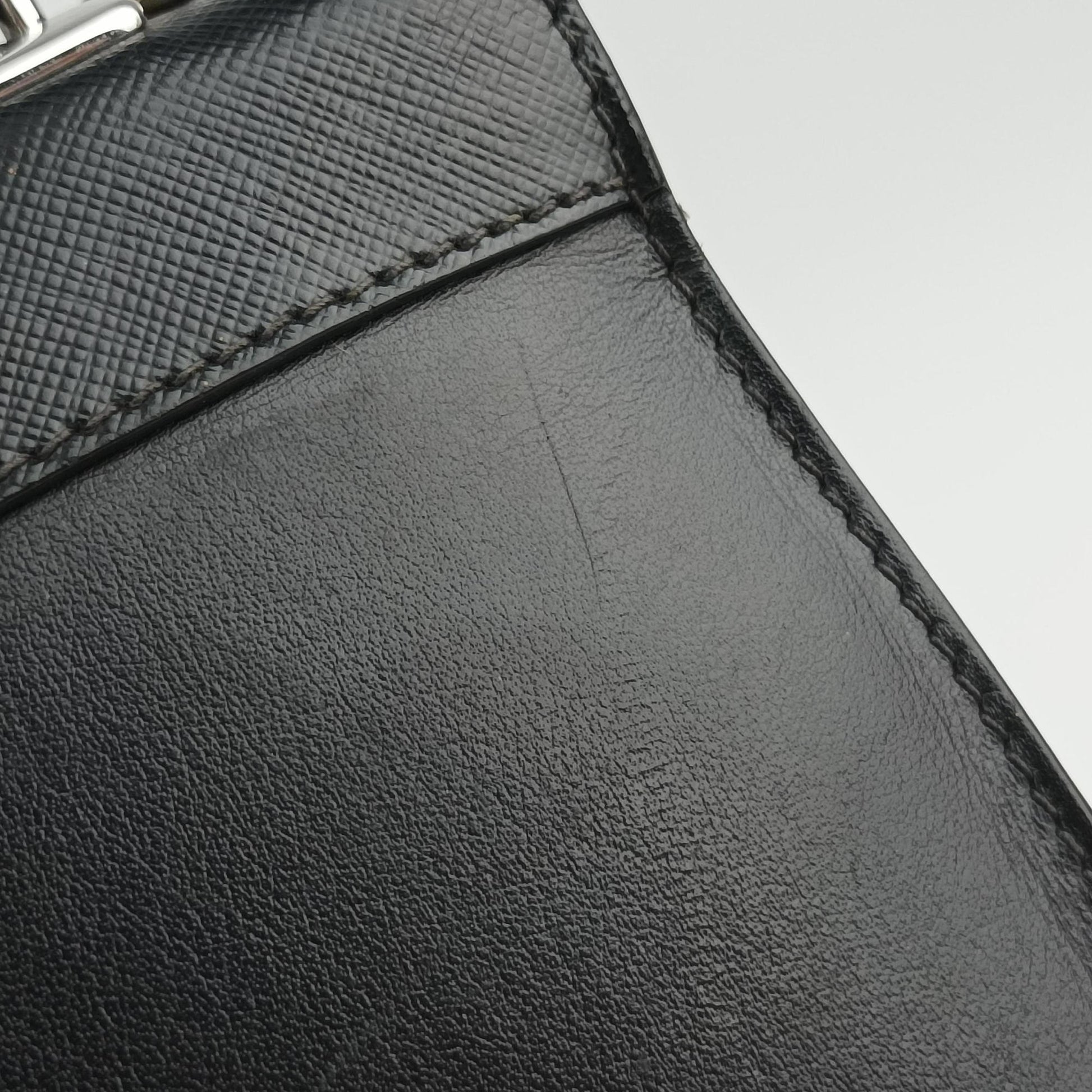 Electra Studded Black Leather×Saffiano leather 1BD120 25エレクトラ スタッズ ブラック レザー×サフィアーノレザー 1BD120 25