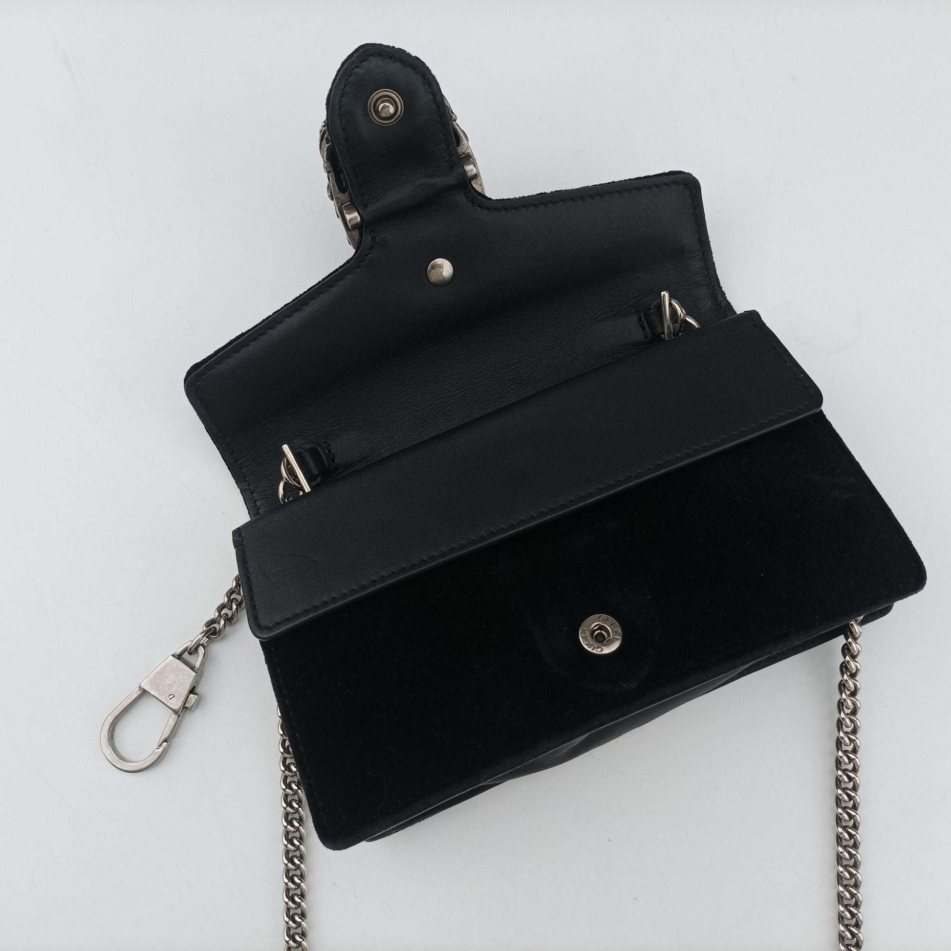 Dionysus Black velour×Leather 476432 ディオニュソス ブラック ベロア×レザー 476432 