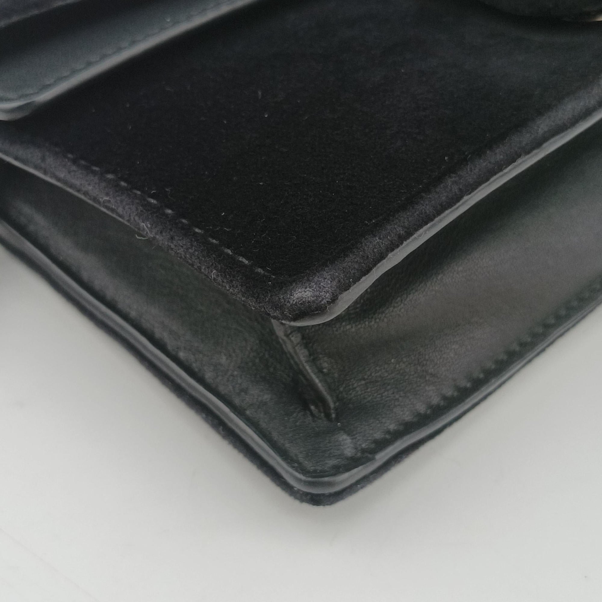 Dionysus Black velour×Leather 476432 ディオニュソス ブラック ベロア×レザー 476432 