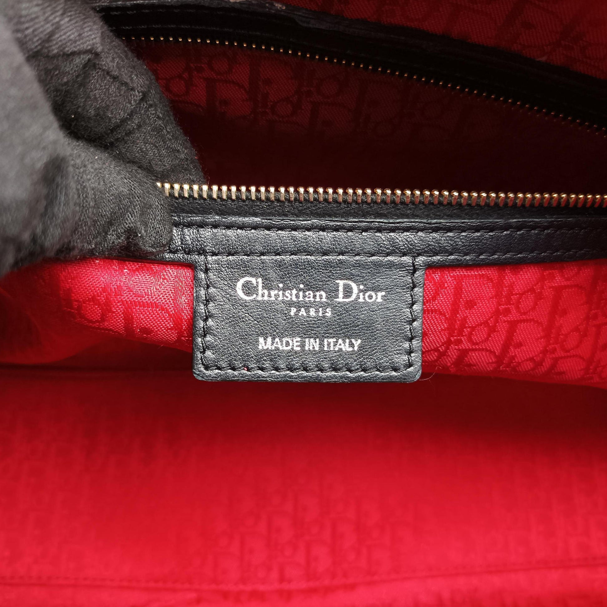 Lady Dior Black lambskin 17-BO-0112レディディオール ブラック ラムスキン 17-BO-0112