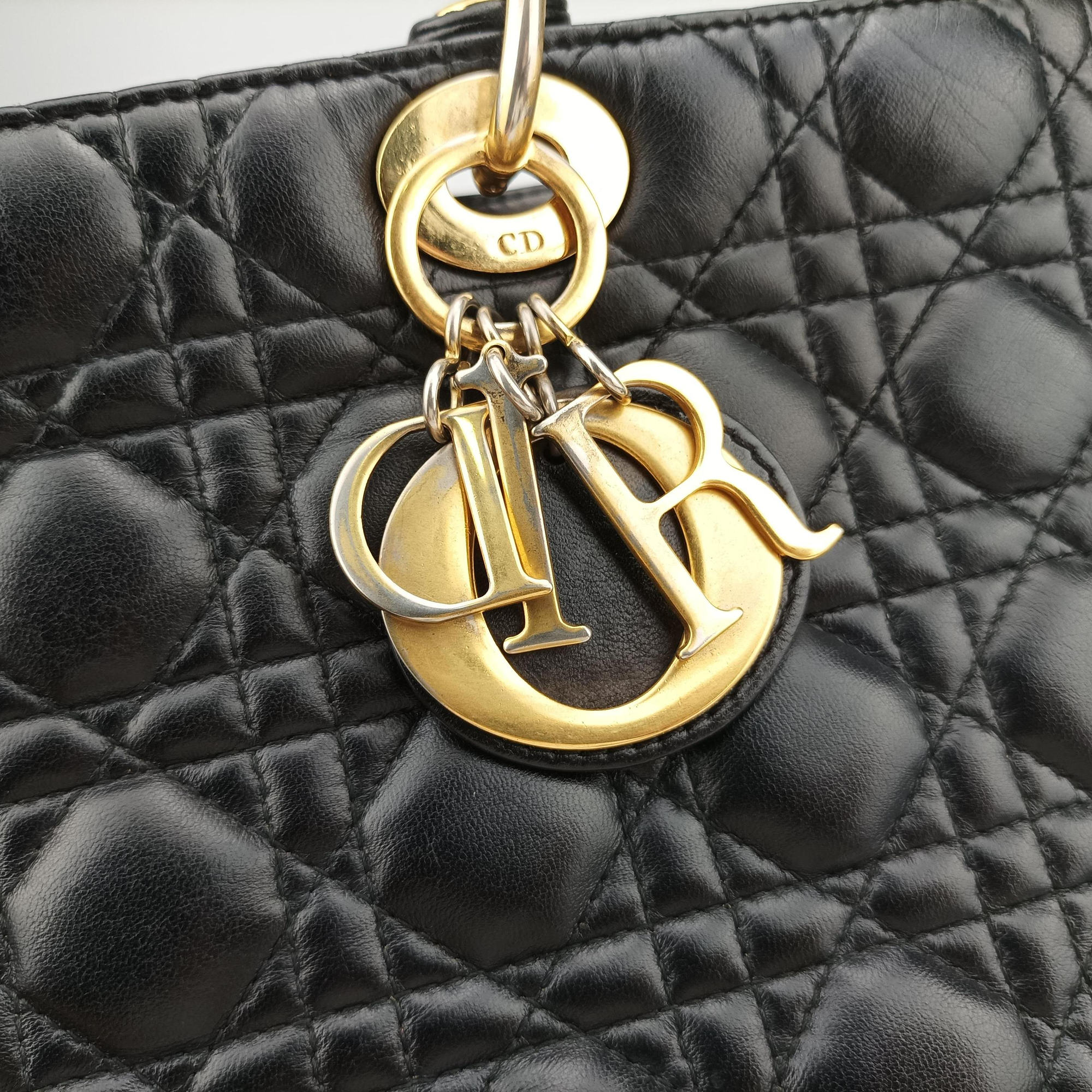 Lady Dior Black lambskin 17-BO-0112レディディオール ブラック ラムスキン 17-BO-0112