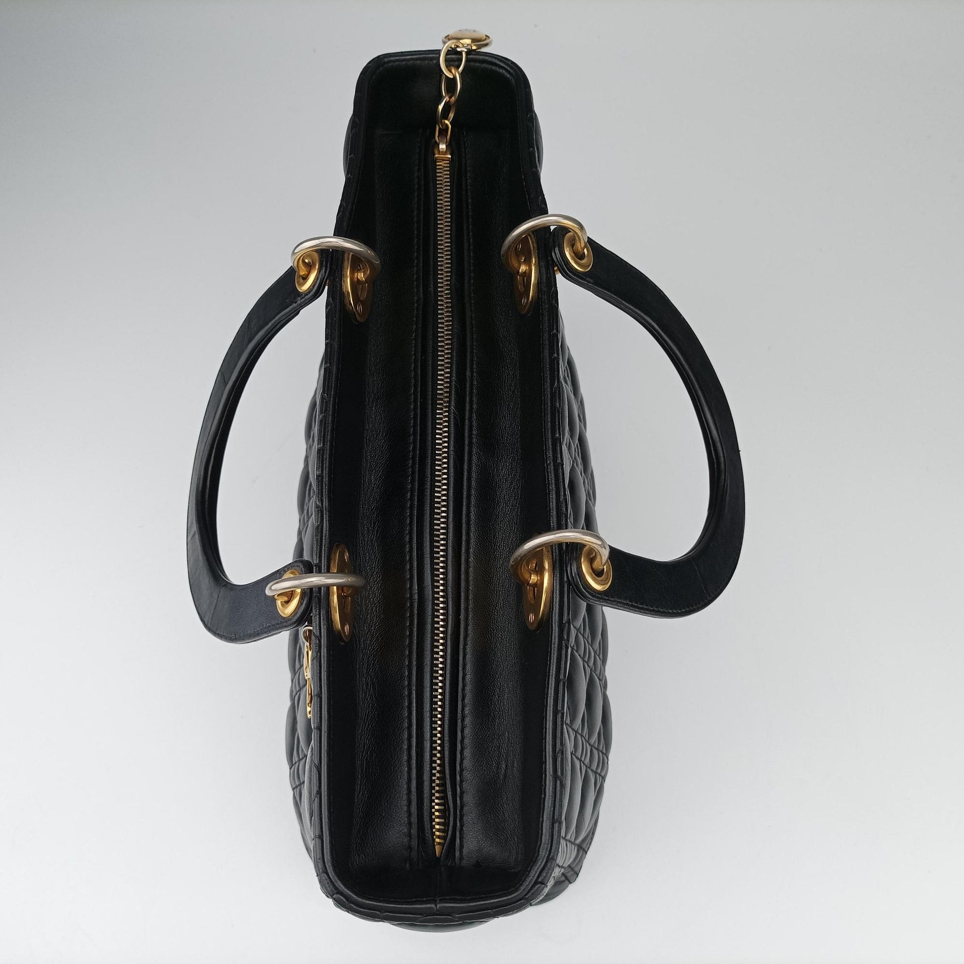 Lady Dior Black lambskin 17-BO-0112レディディオール ブラック ラムスキン 17-BO-0112