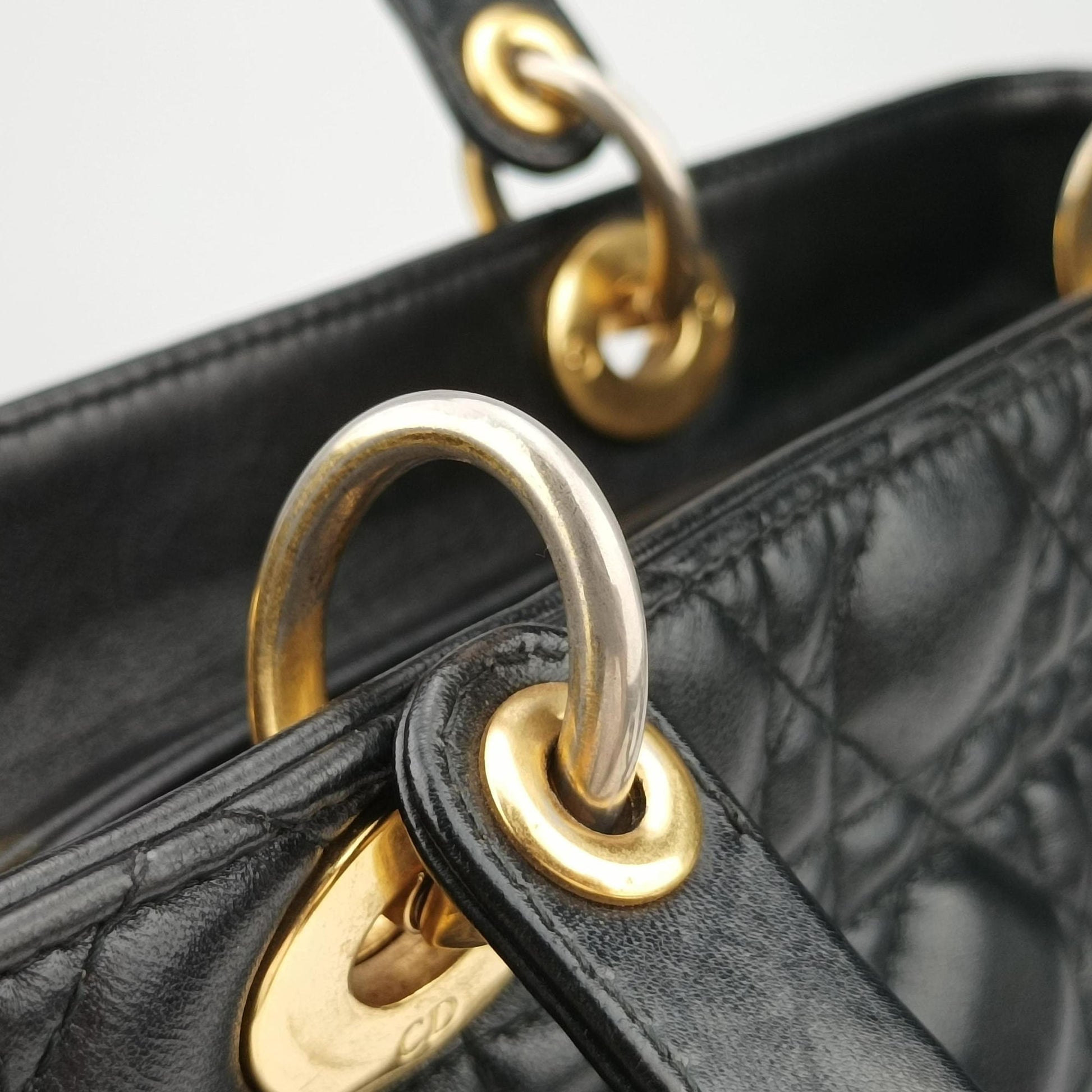 Lady Dior Black lambskin 17-BO-0112レディディオール ブラック ラムスキン 17-BO-0112