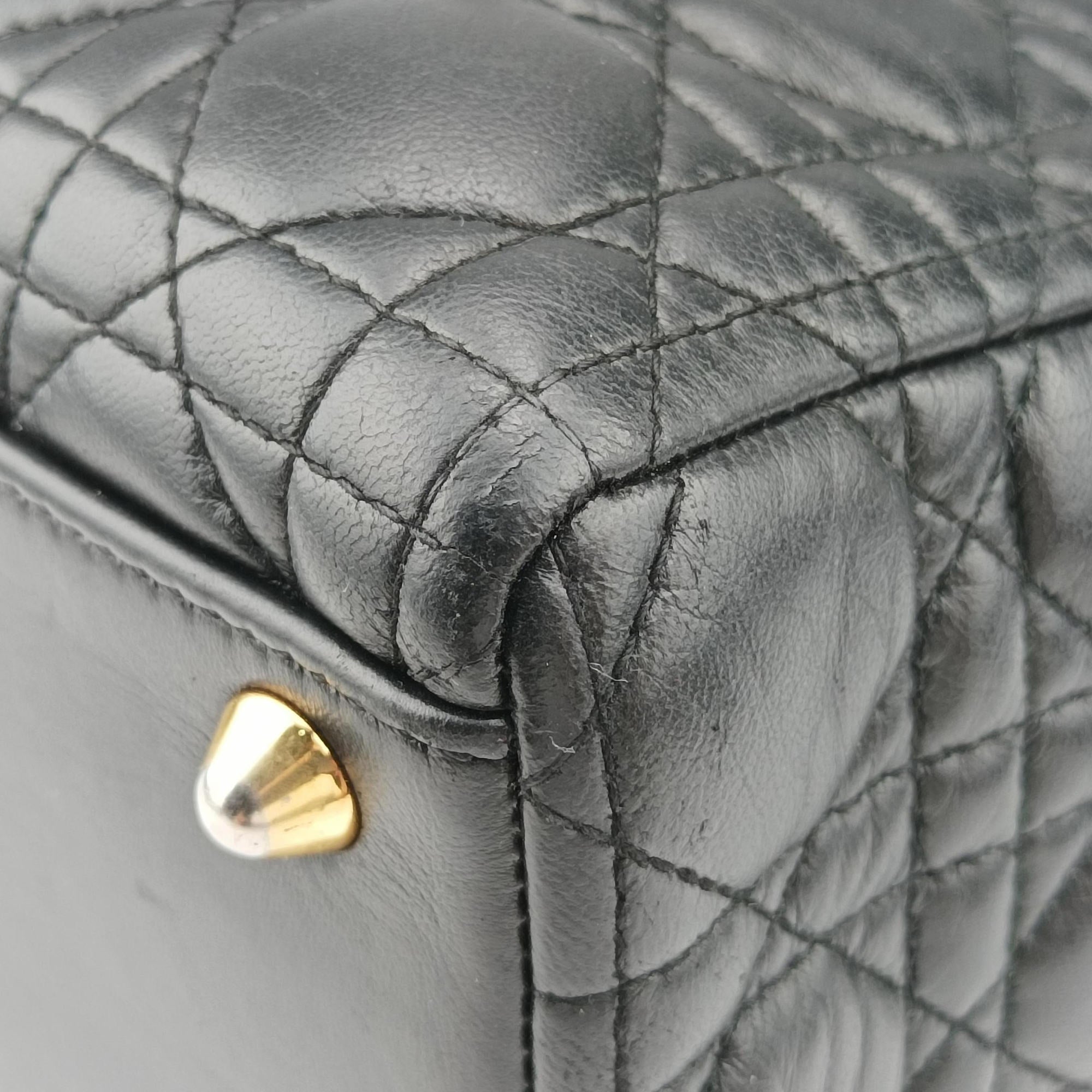 Lady Dior Black lambskin 17-BO-0112レディディオール ブラック ラムスキン 17-BO-0112